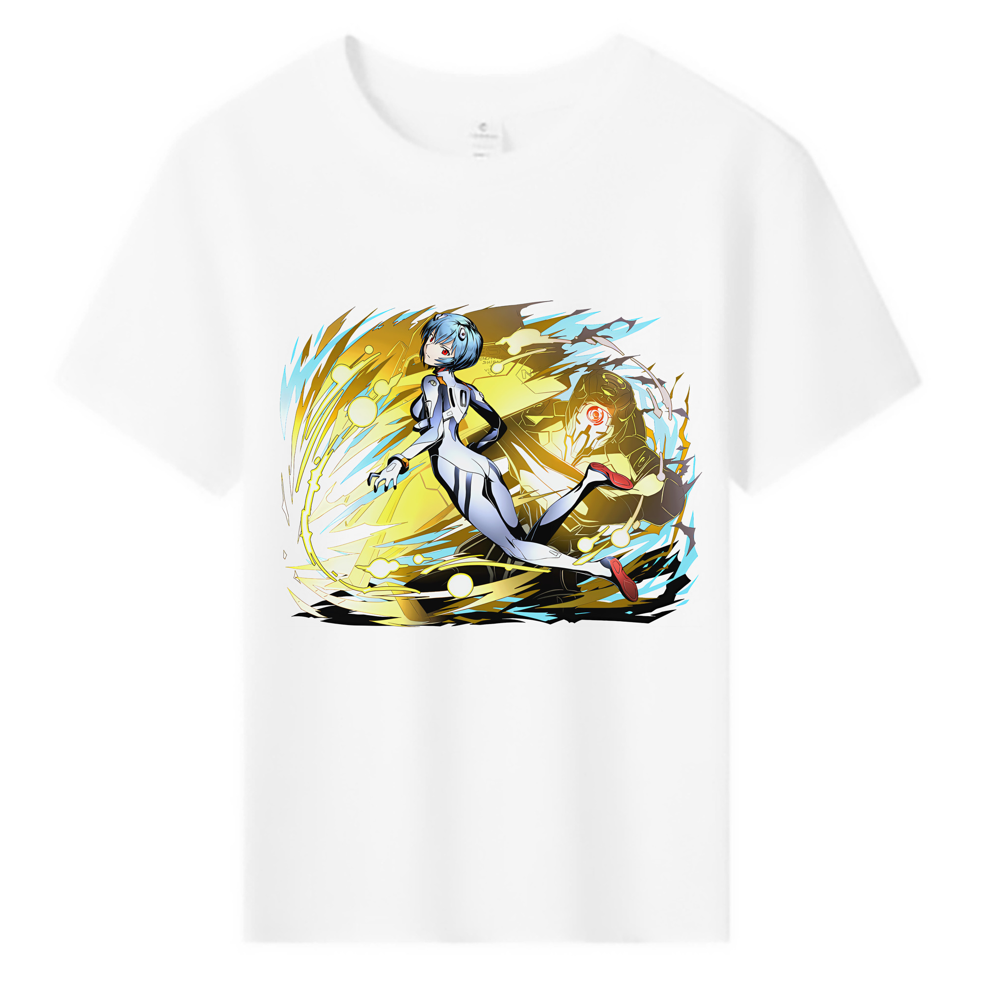 （画像用） EVA 新世紀エヴァンゲリオン 綿100％キッズTシャツ（フロントプリント）
