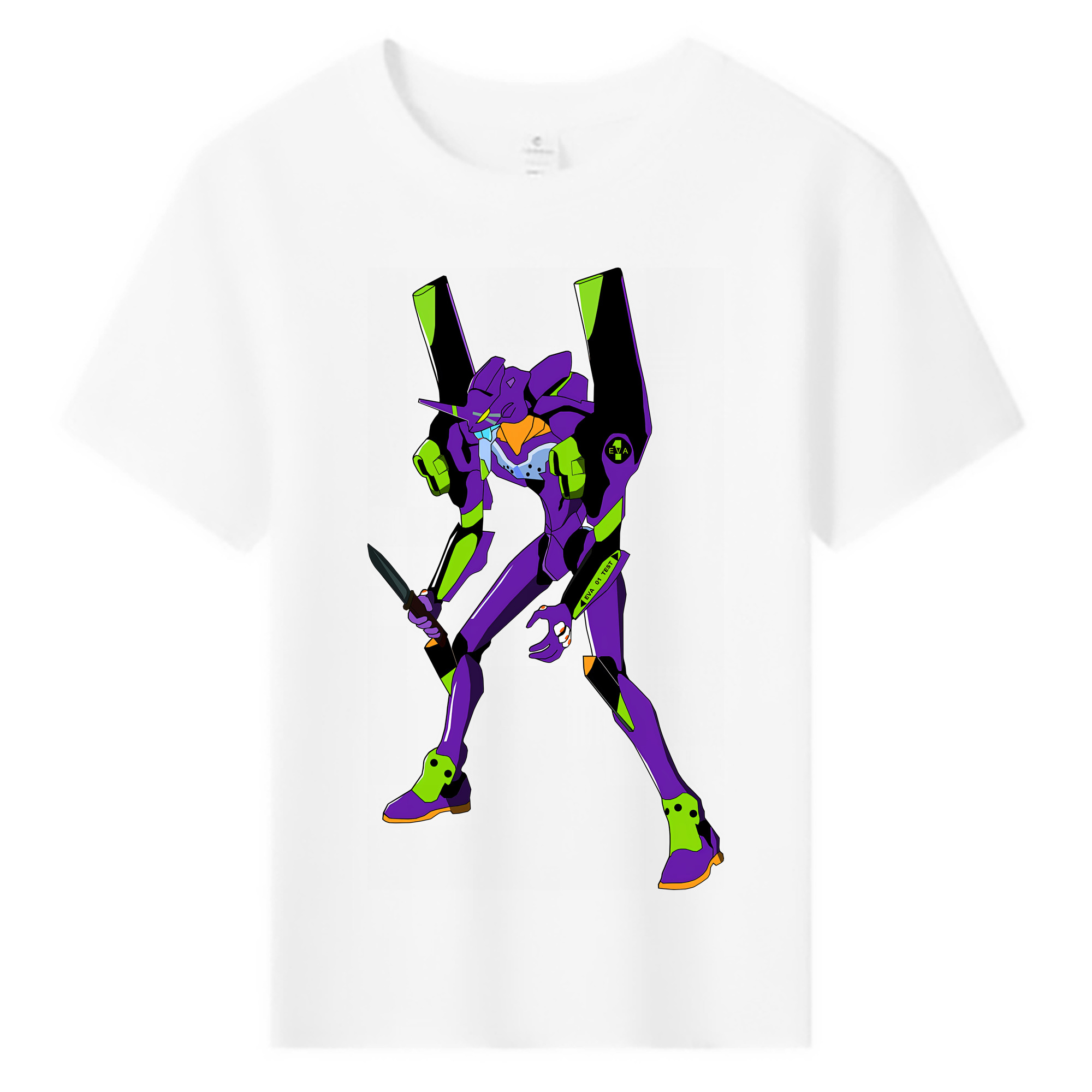（画像用） EVA 新世紀エヴァンゲリオン 綿100％キッズTシャツ（フロントプリント）