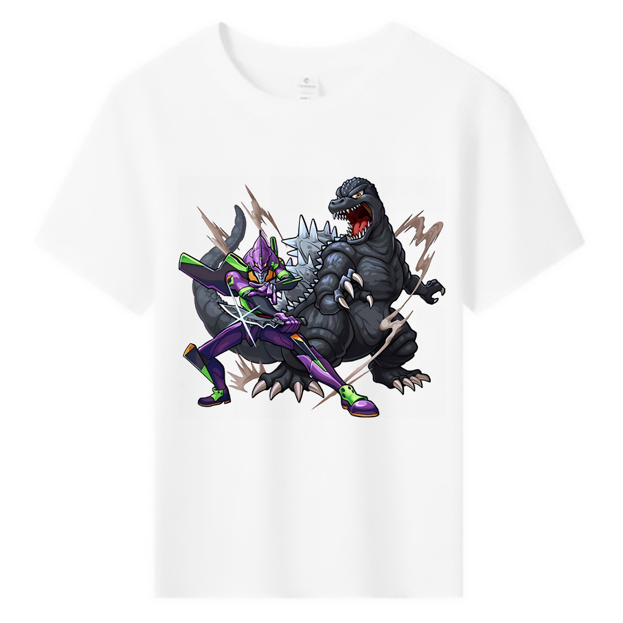 （画像用） EVA 新世紀エヴァンゲリオン 綿100％キッズTシャツ（フロントプリント）