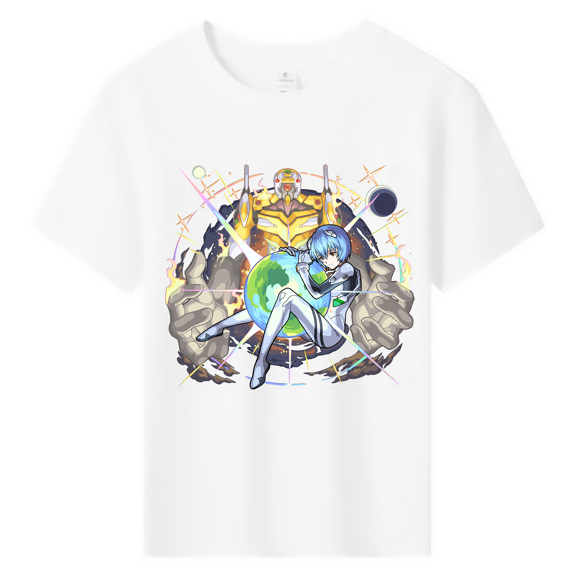 （画像用） EVA 新世紀エヴァンゲリオン 綿100％キッズTシャツ（フロントプリント）
