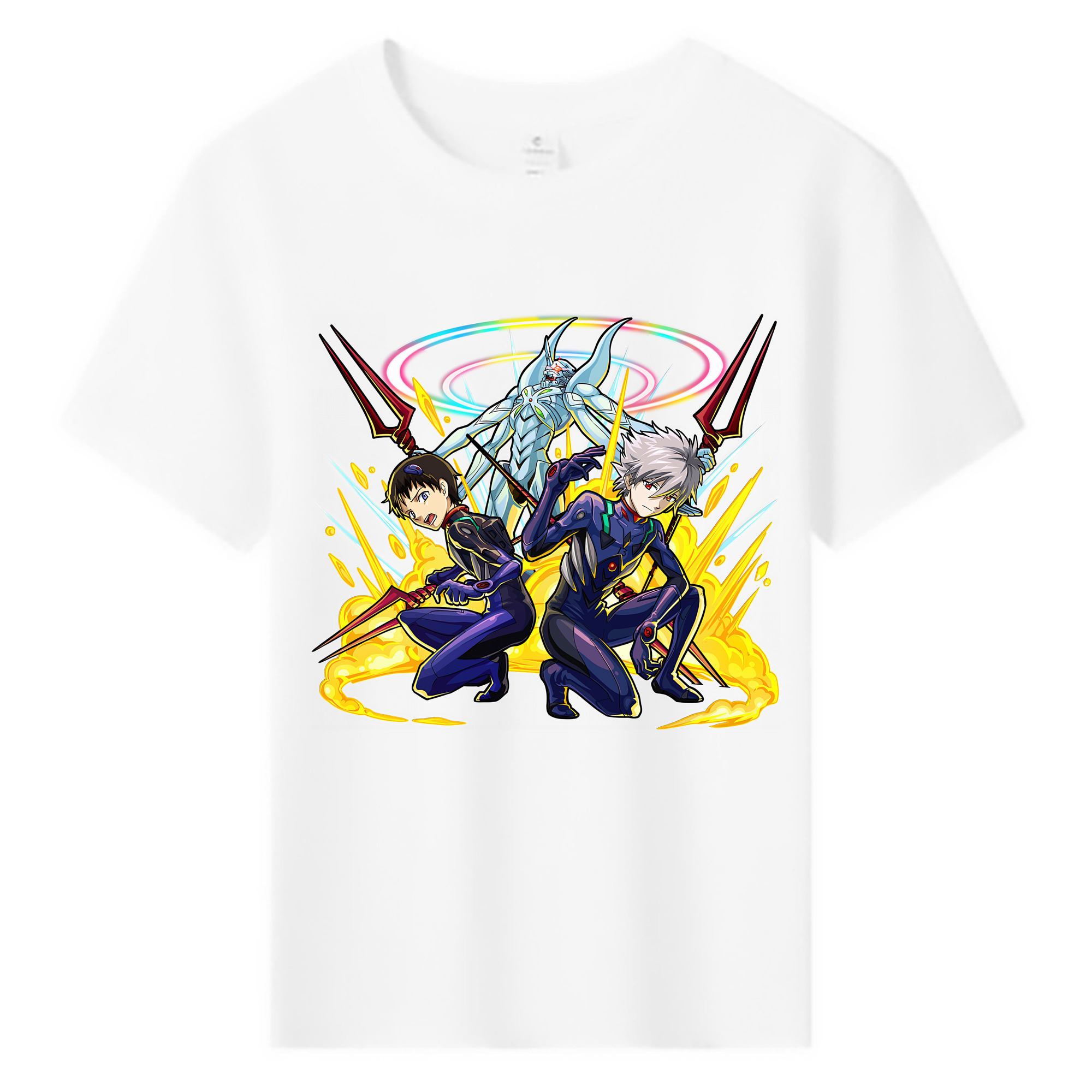 （画像用） EVA 新世紀エヴァンゲリオン 綿100％キッズTシャツ（フロントプリント）