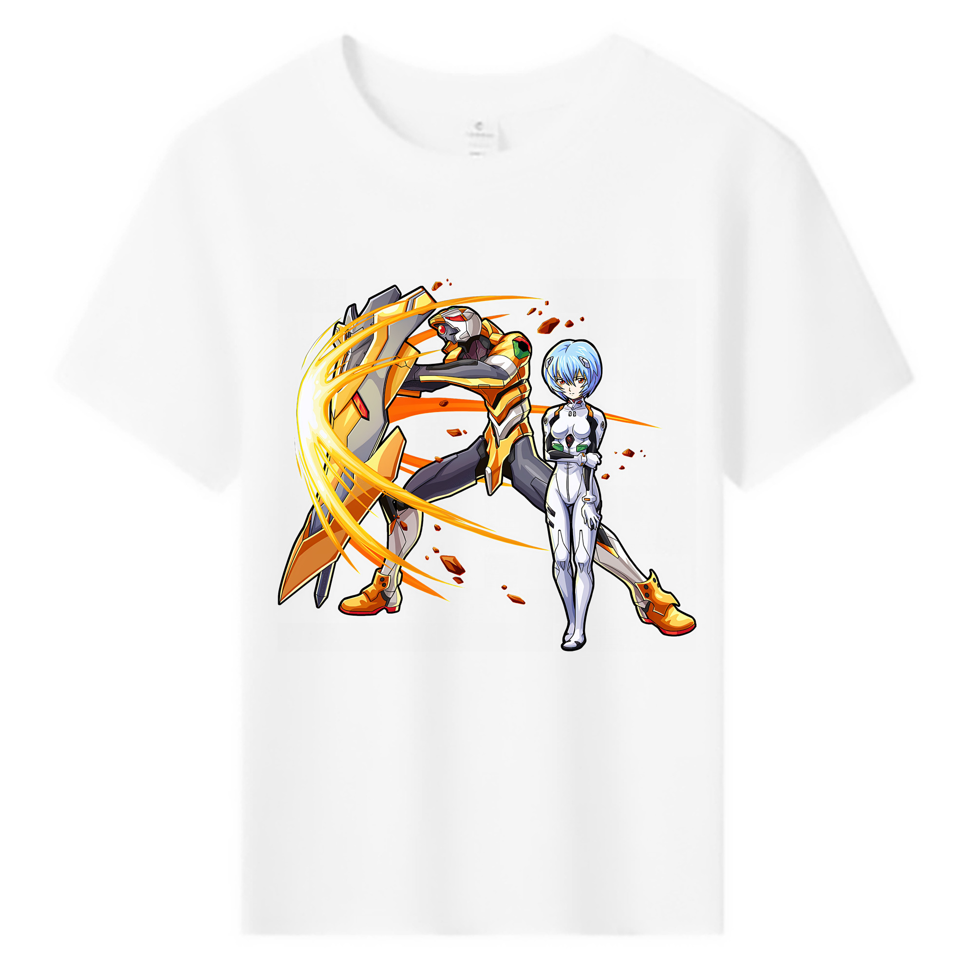 （画像用） EVA 新世紀エヴァンゲリオン 綿100％キッズTシャツ（フロントプリント）