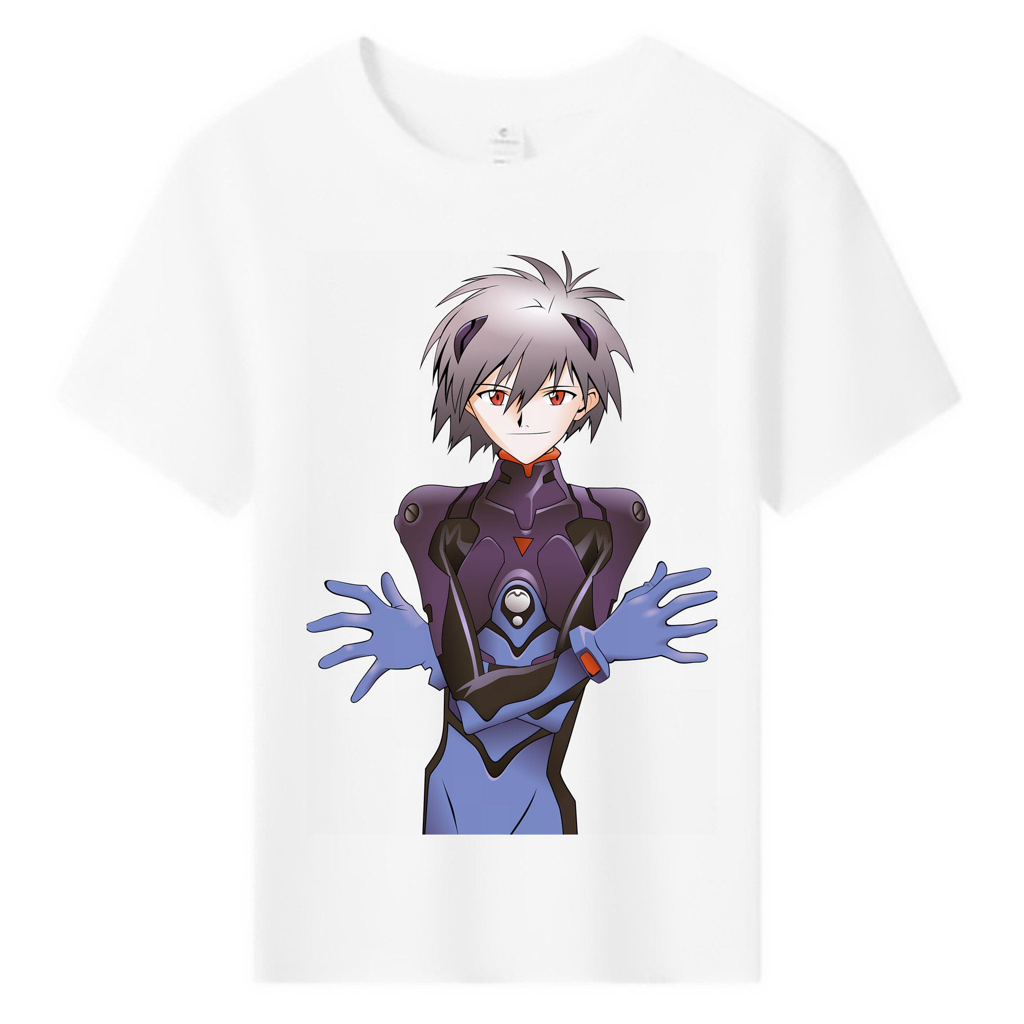 （画像用） EVA 新世紀エヴァンゲリオン 綿100％キッズTシャツ（フロントプリント）