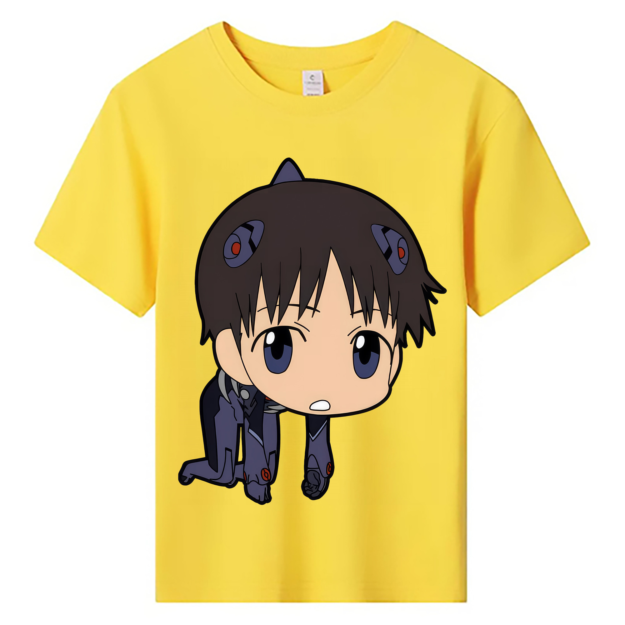 （画像用） EVA 新世紀エヴァンゲリオン 綿100％キッズTシャツ（フロントプリント）