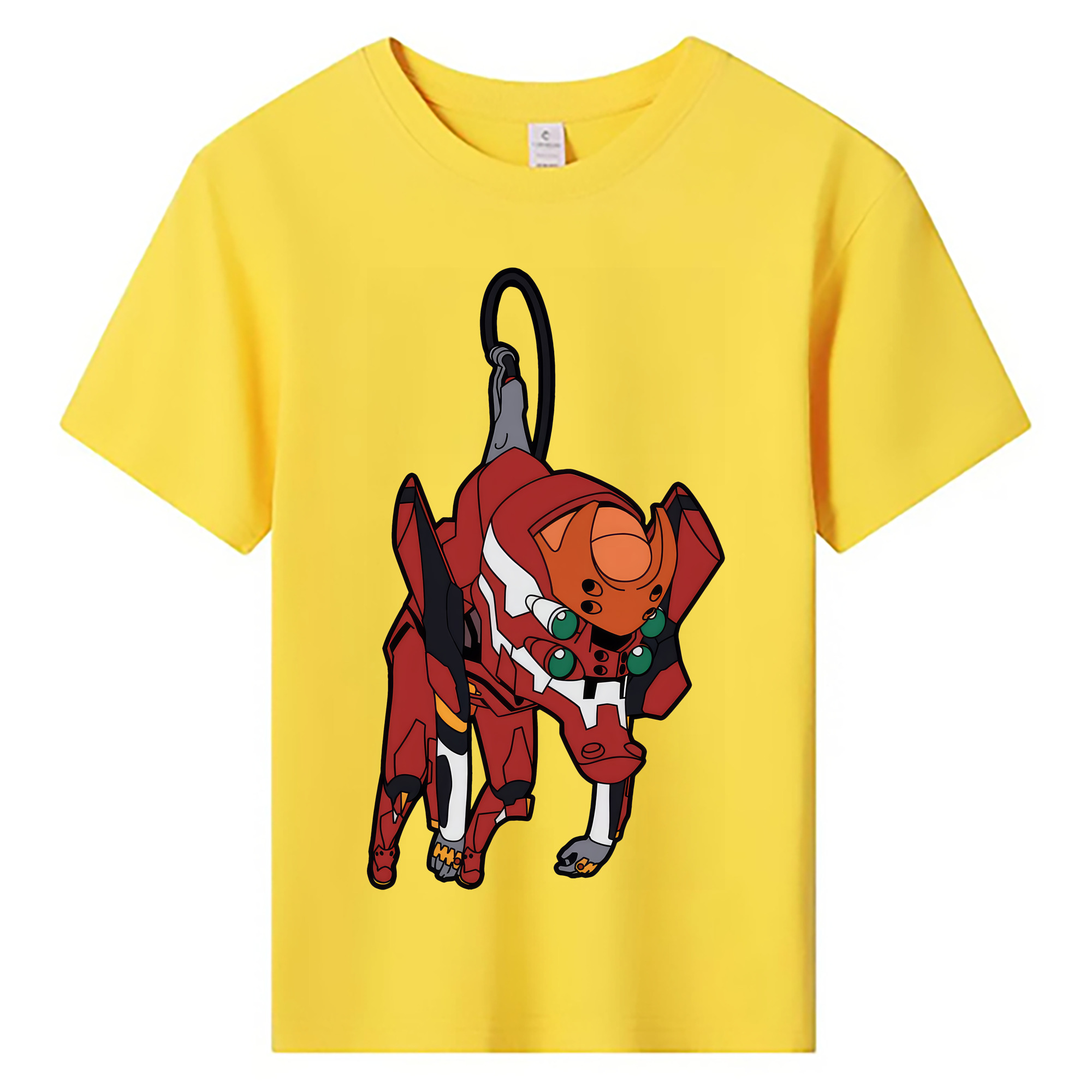 （画像用） EVA 新世紀エヴァンゲリオン 綿100％キッズTシャツ（フロントプリント）