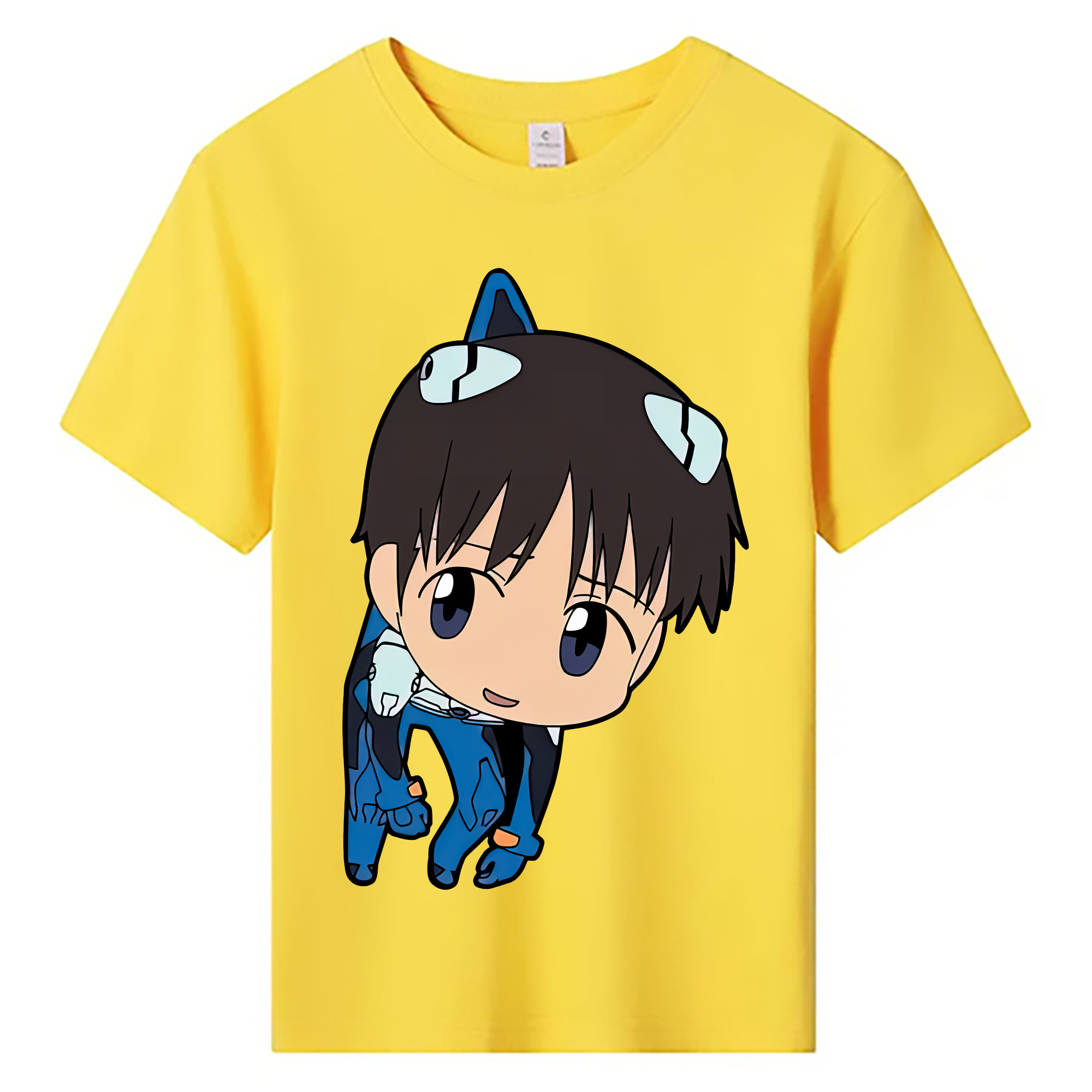 （画像用） EVA 新世紀エヴァンゲリオン 綿100％キッズTシャツ（フロントプリント）