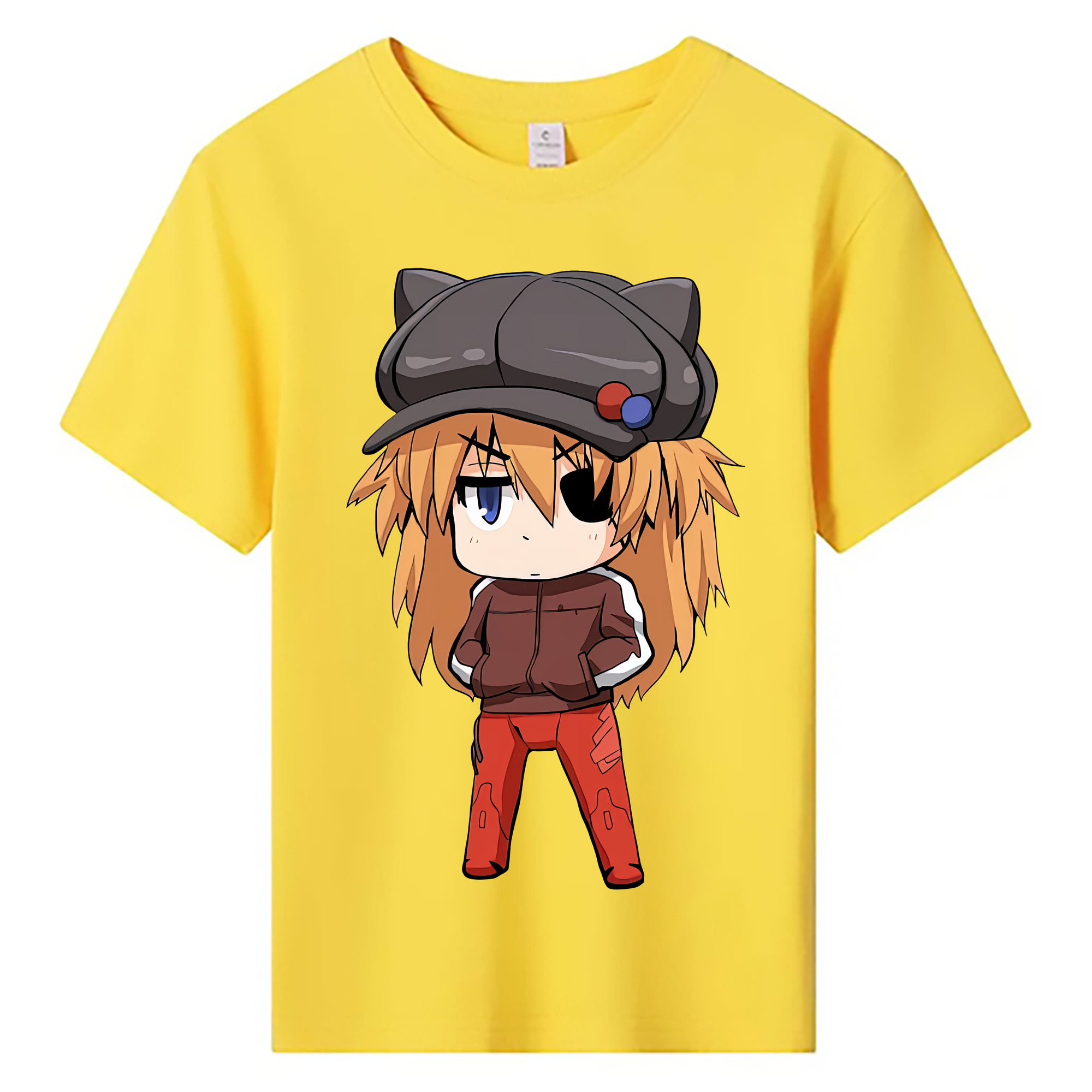 （画像用） EVA 新世紀エヴァンゲリオン 綿100％キッズTシャツ（フロントプリント）