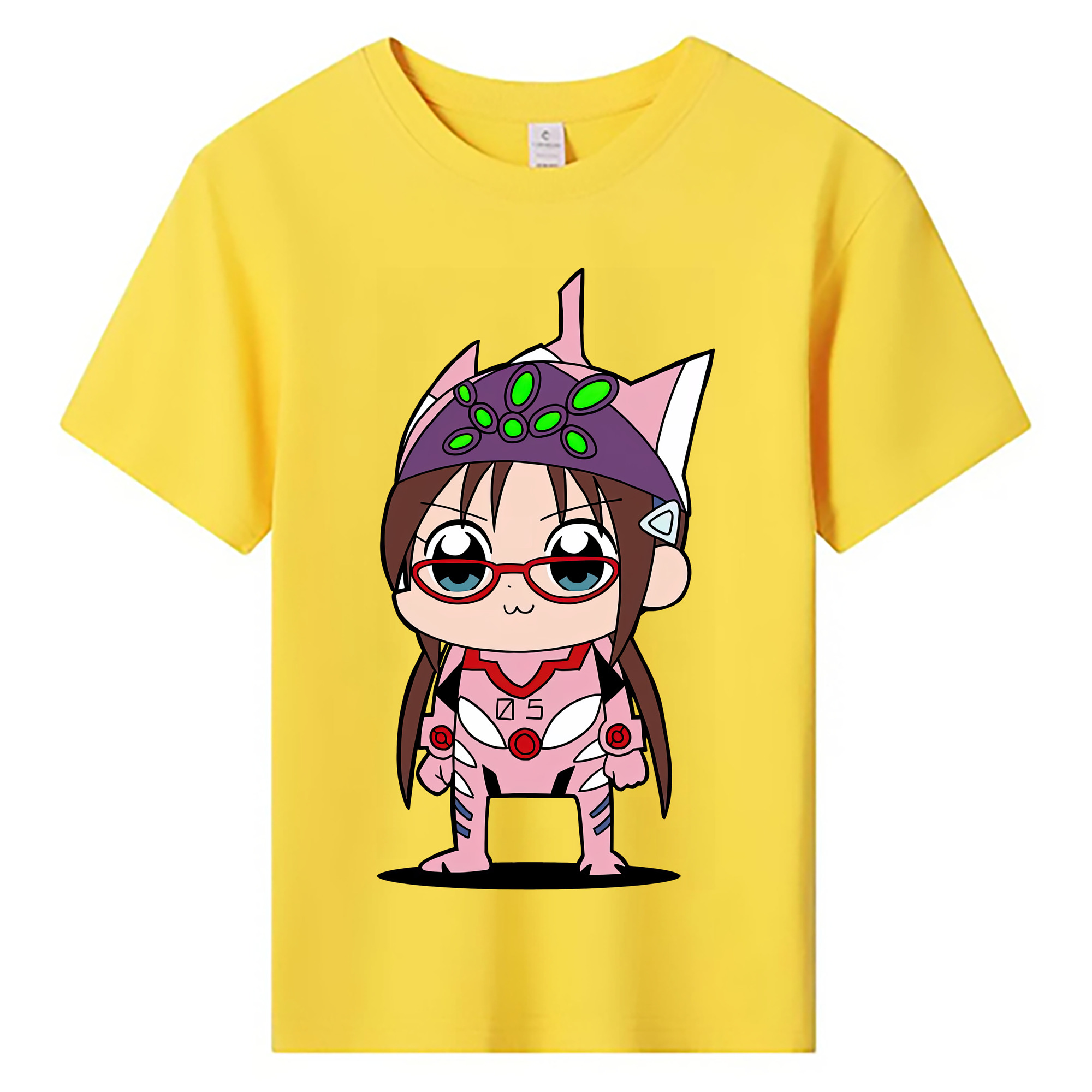 （画像用） EVA 新世紀エヴァンゲリオン 綿100％キッズTシャツ（フロントプリント）