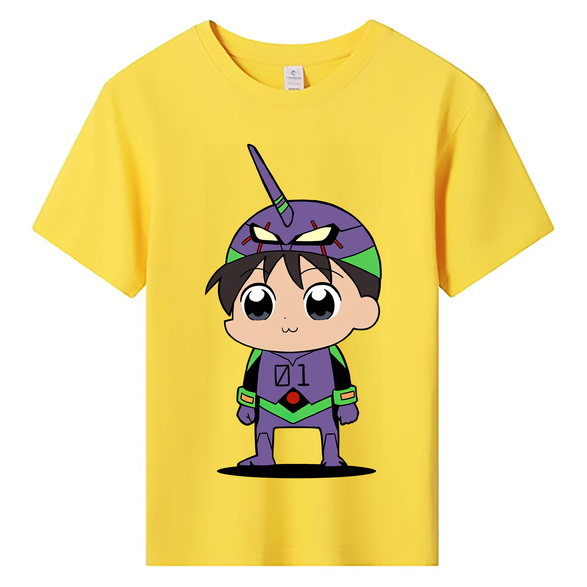 （画像用） EVA 新世紀エヴァンゲリオン 綿100％キッズTシャツ（フロントプリント）