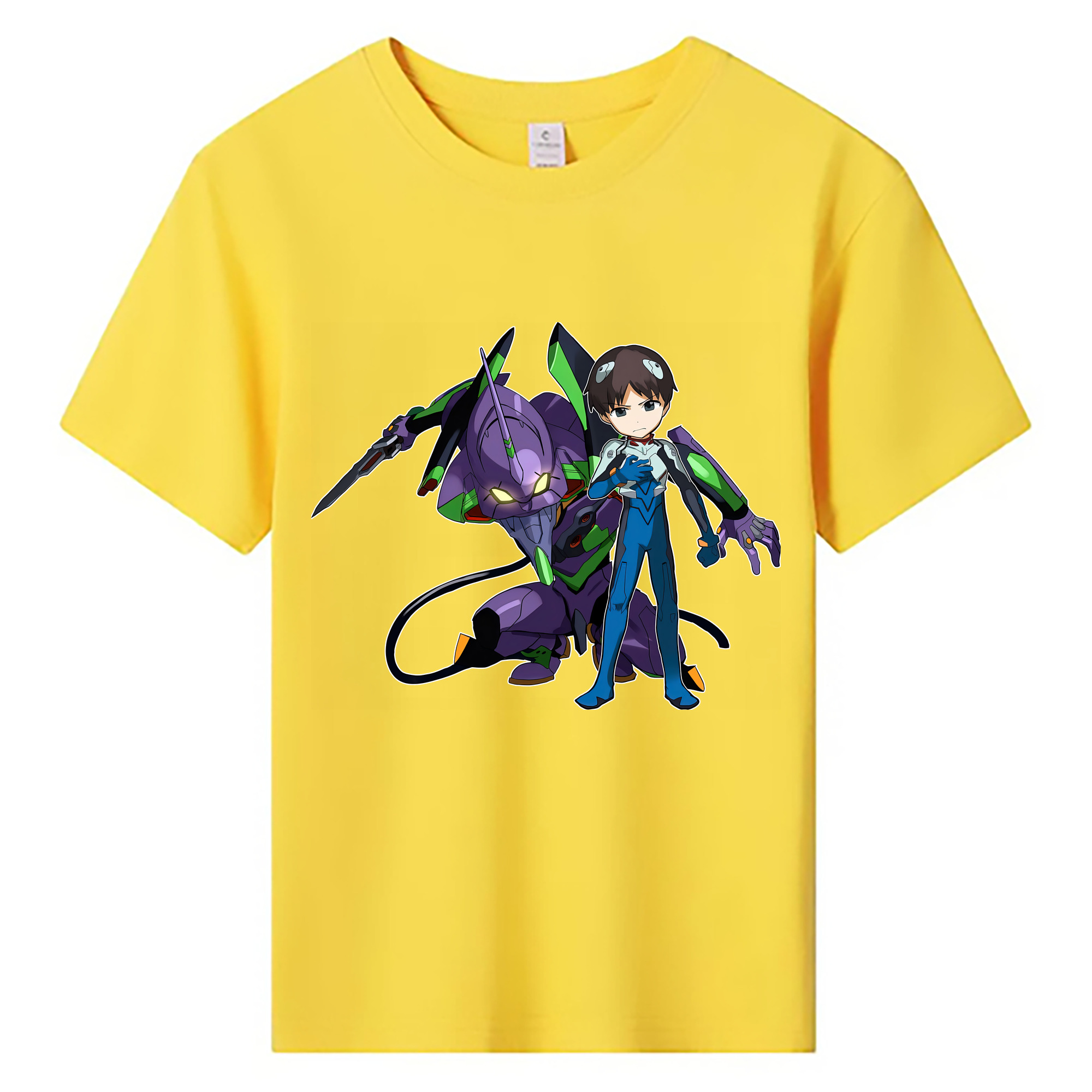（画像用） EVA 新世紀エヴァンゲリオン 綿100％キッズTシャツ（フロントプリント）