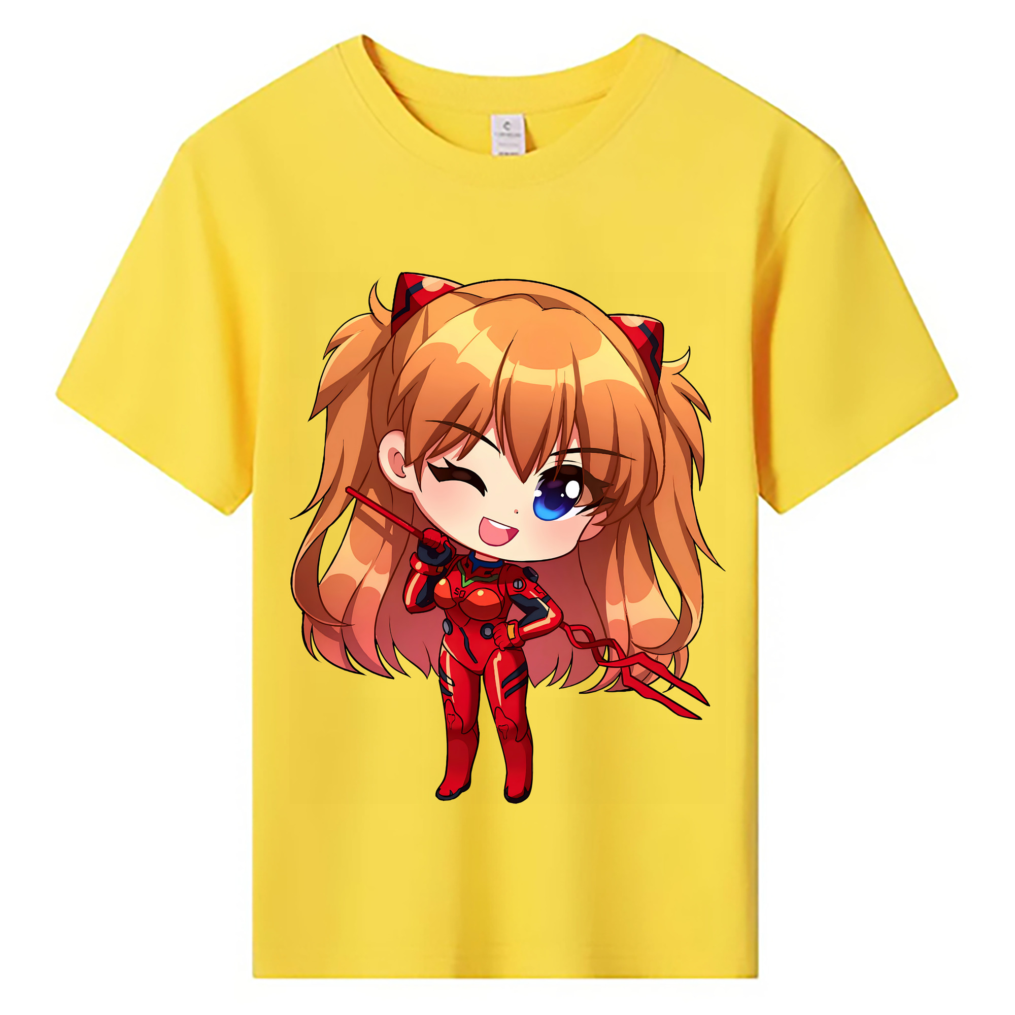（画像用） EVA 新世紀エヴァンゲリオン 綿100％キッズTシャツ（フロントプリント）