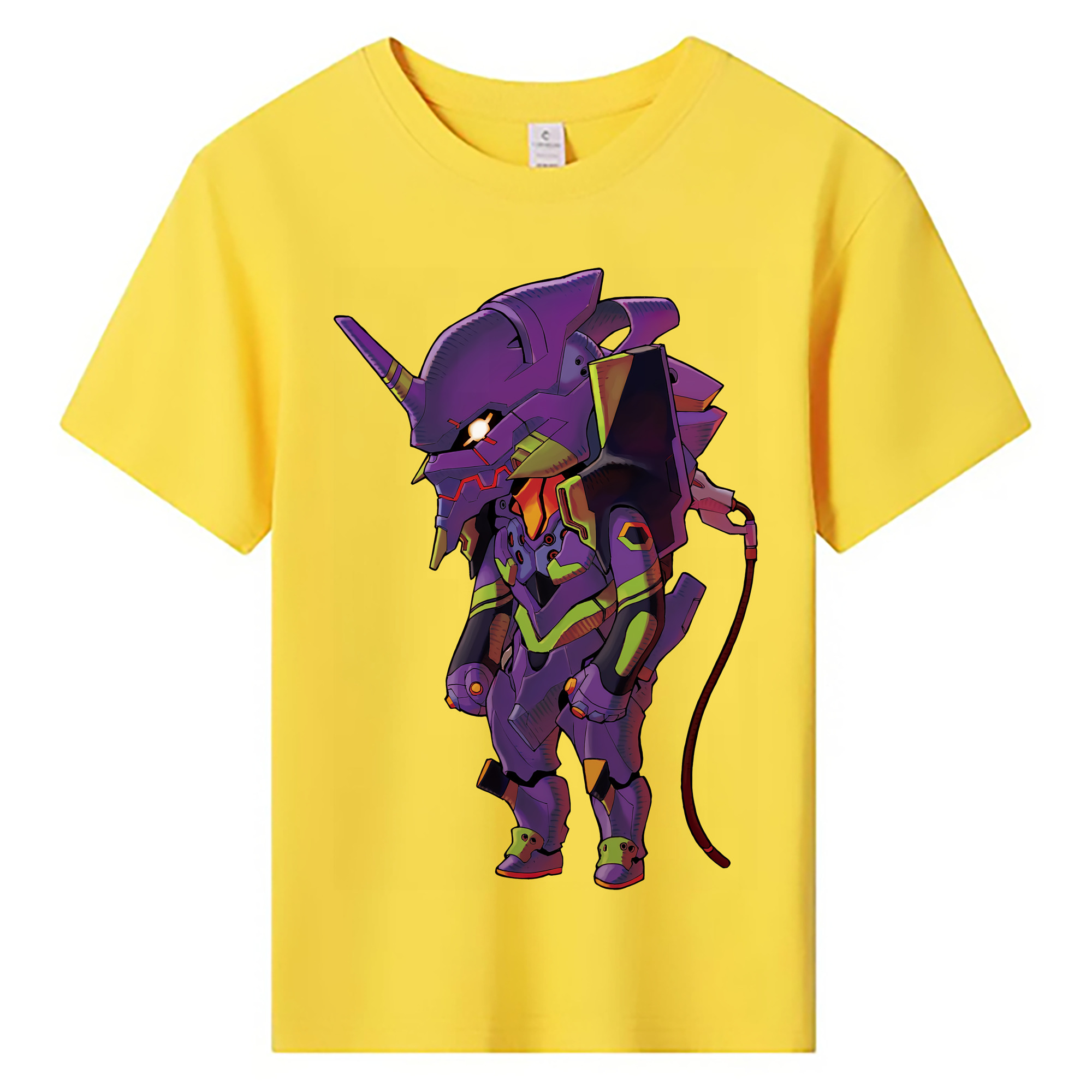 （画像用） EVA 新世紀エヴァンゲリオン 綿100％キッズTシャツ（フロントプリント）