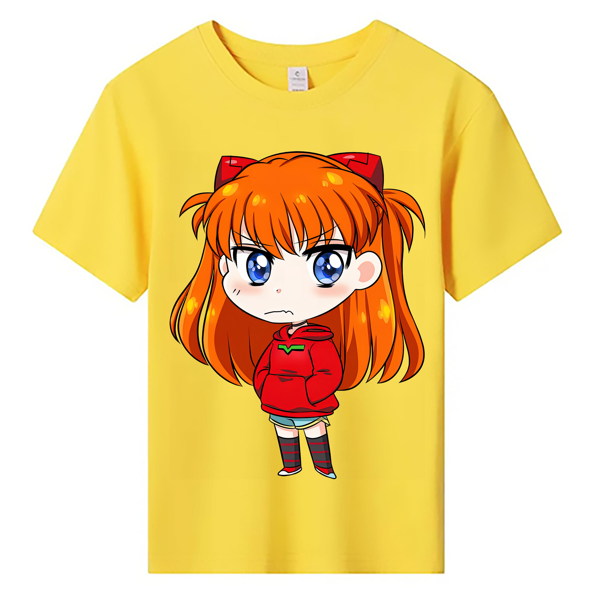 （画像用） EVA 新世紀エヴァンゲリオン 綿100％キッズTシャツ（フロントプリント）