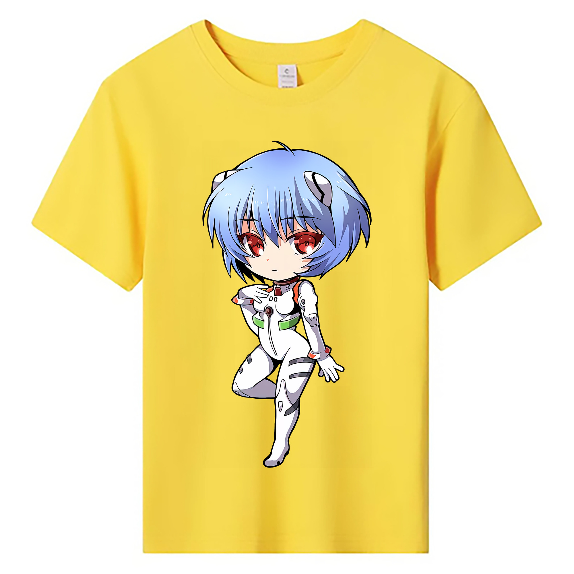 （画像用） EVA 新世紀エヴァンゲリオン 綿100％キッズTシャツ（フロントプリント）