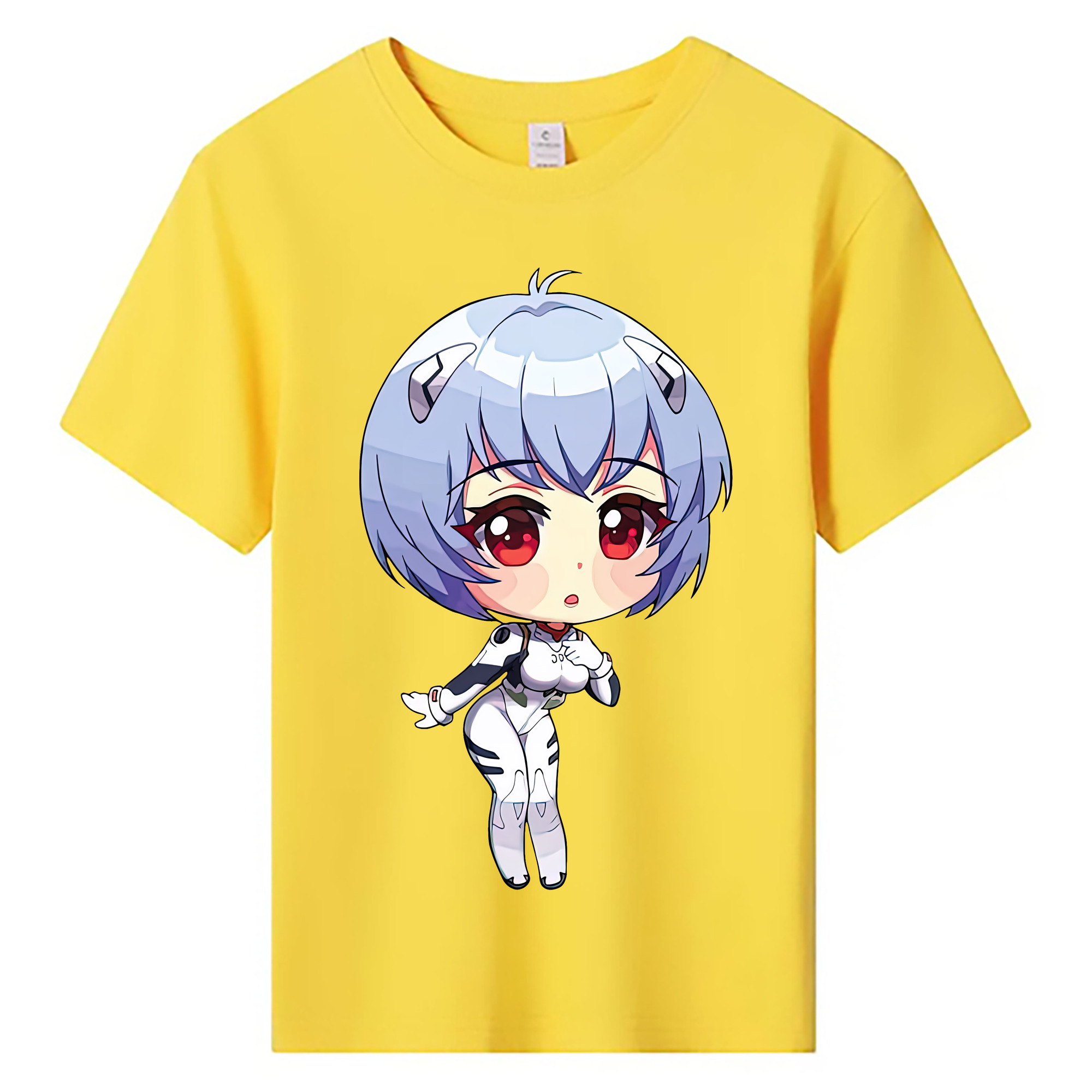 （画像用） EVA 新世紀エヴァンゲリオン 綿100％キッズTシャツ（フロントプリント）