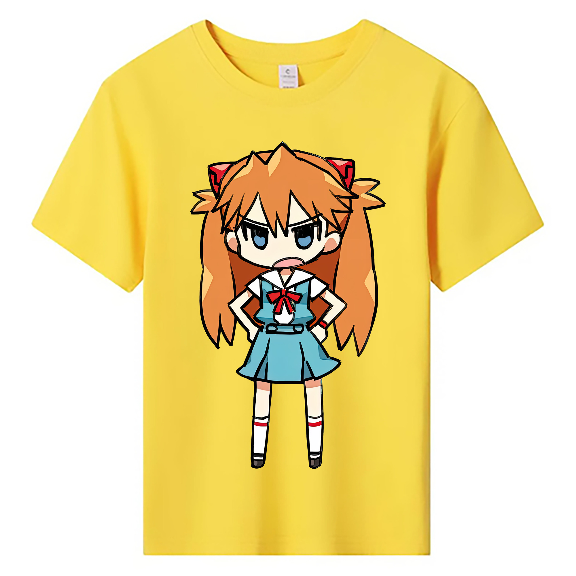 （画像用） EVA 新世紀エヴァンゲリオン 綿100％キッズTシャツ（フロントプリント）