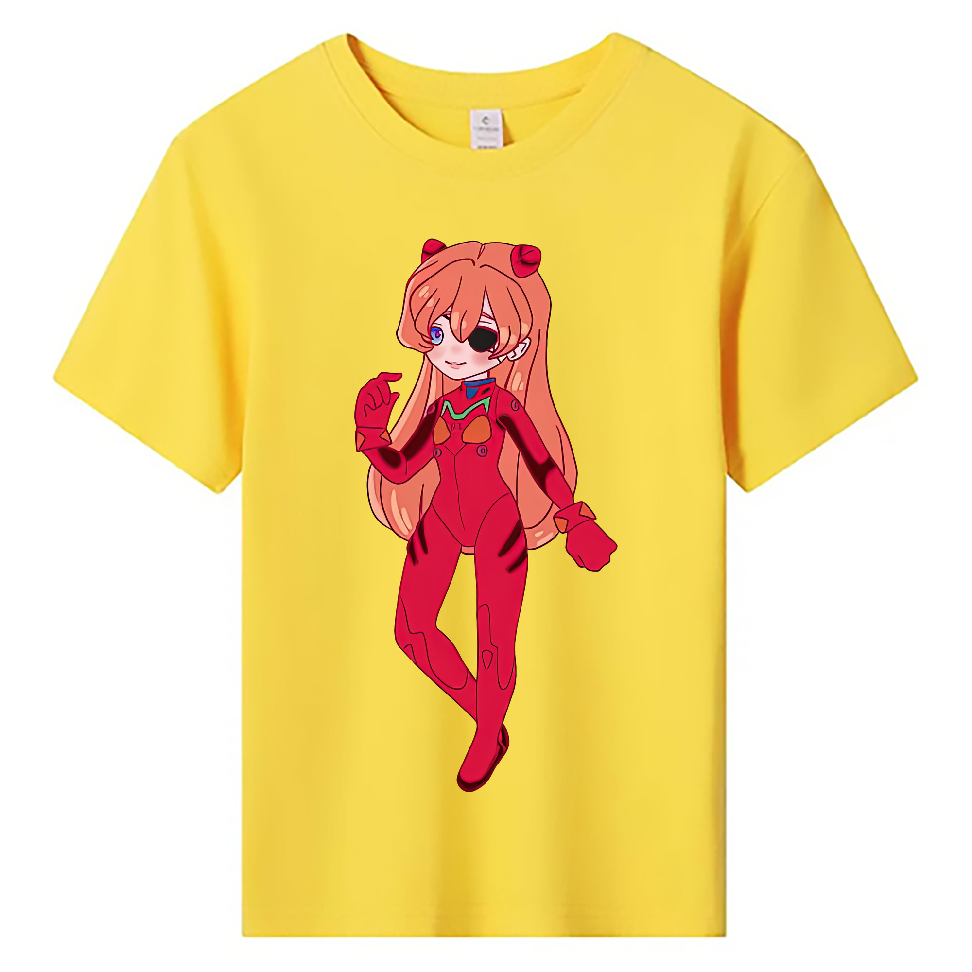 （画像用） EVA 新世紀エヴァンゲリオン 綿100％キッズTシャツ（フロントプリント）