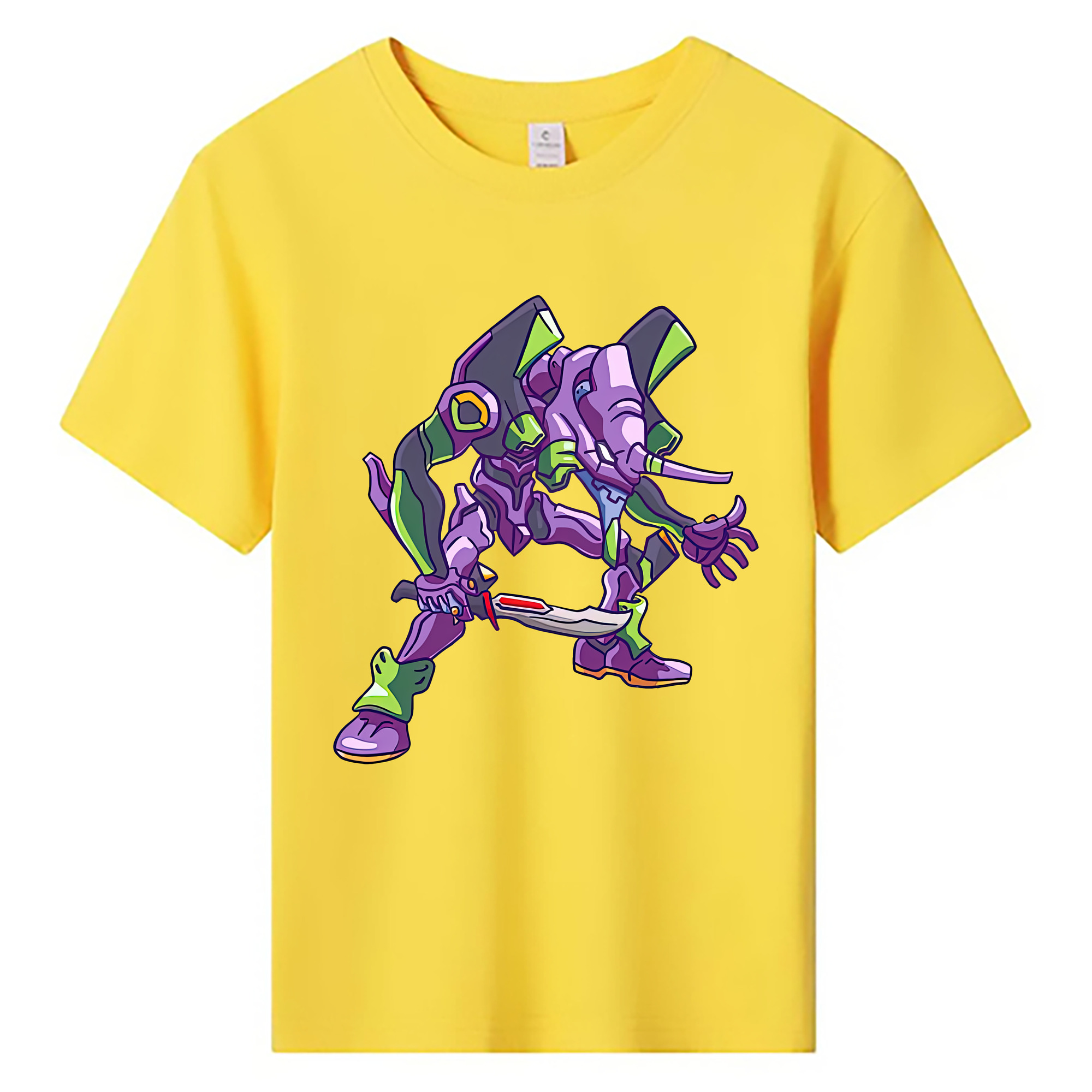 （画像用） EVA 新世紀エヴァンゲリオン 綿100％キッズTシャツ（フロントプリント）