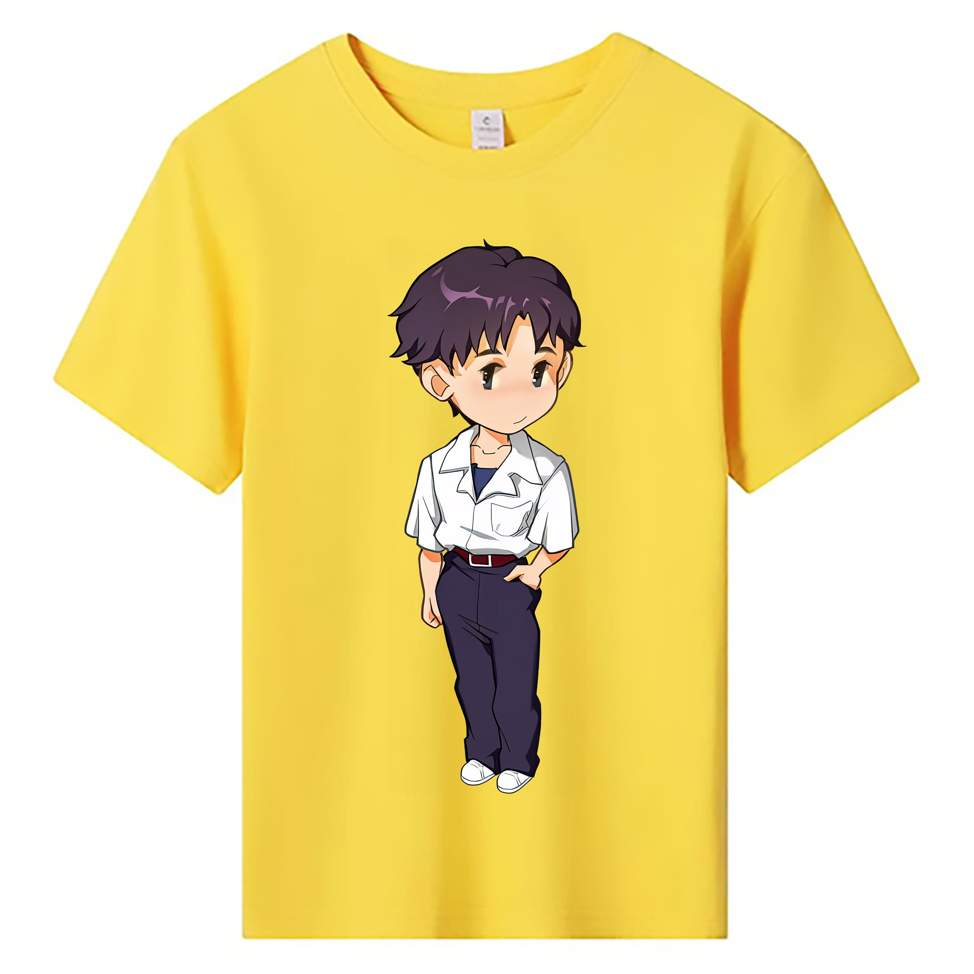 （画像用） EVA 新世紀エヴァンゲリオン 綿100％キッズTシャツ（フロントプリント）