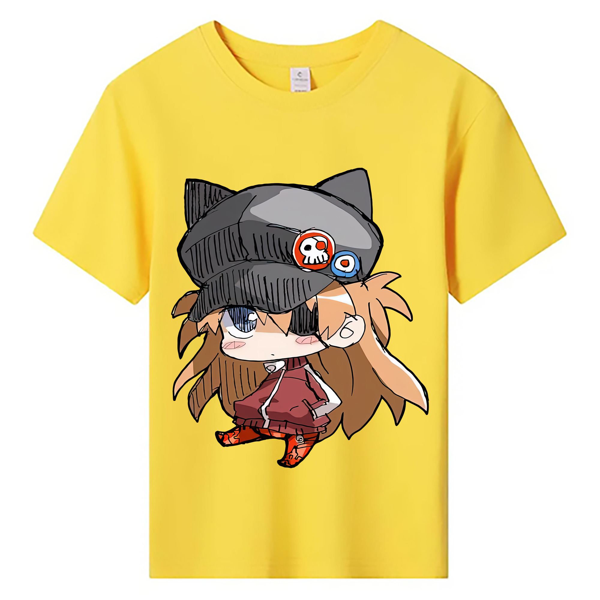 （画像用） EVA 新世紀エヴァンゲリオン 綿100％キッズTシャツ（フロントプリント）