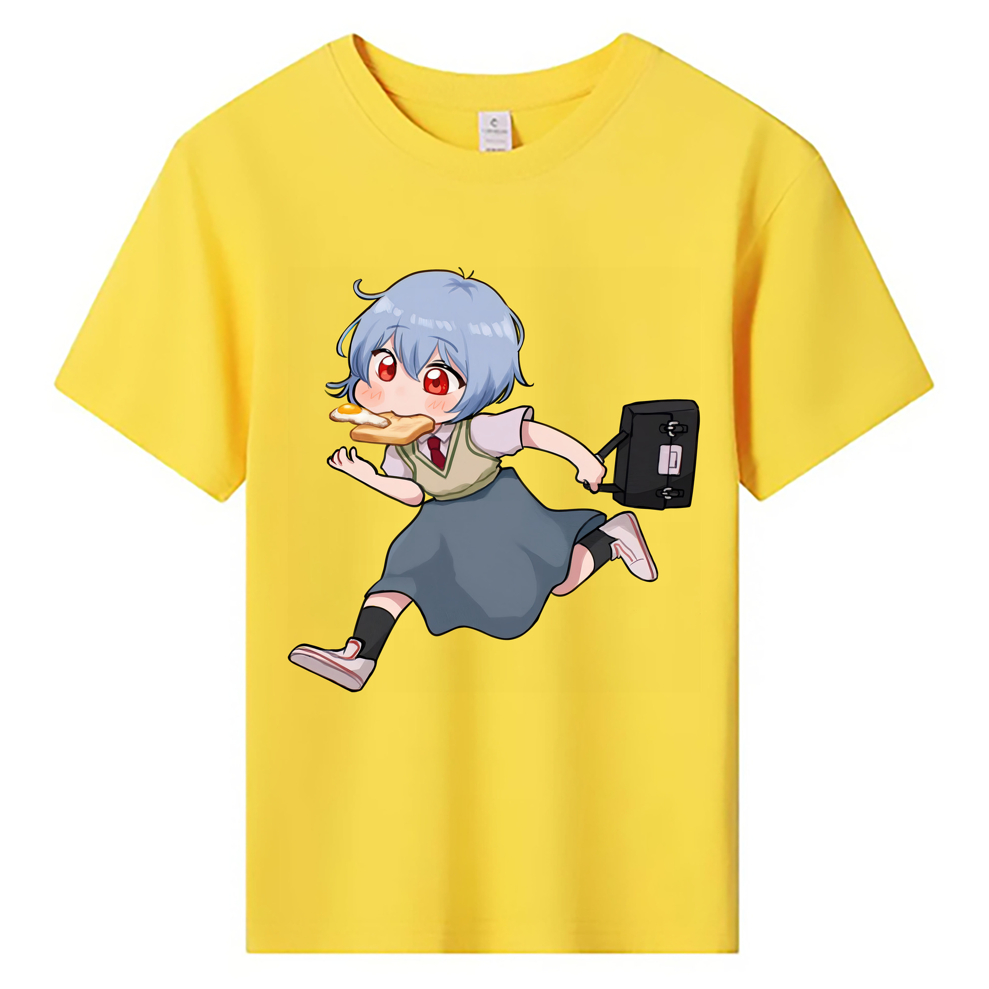 （画像用） EVA 新世紀エヴァンゲリオン 綿100％キッズTシャツ（フロントプリント）