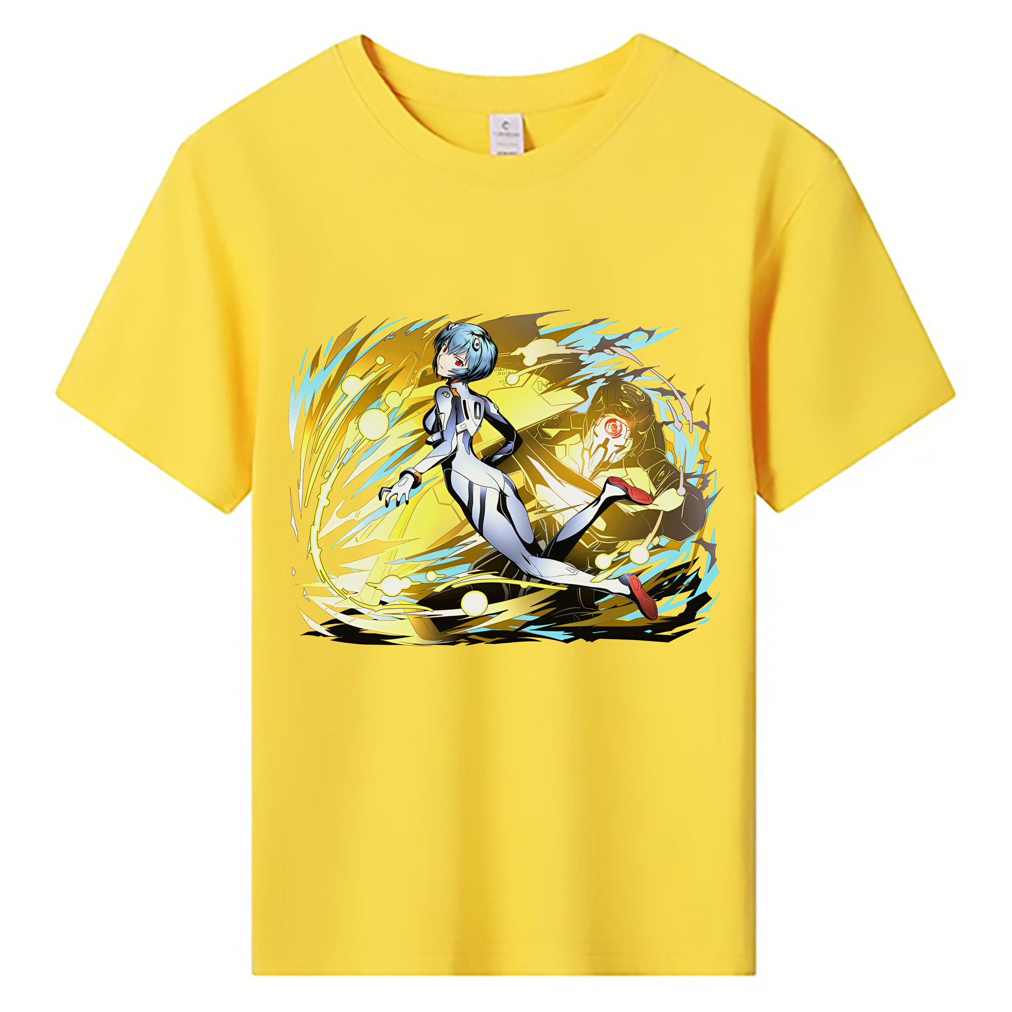 （画像用） EVA 新世紀エヴァンゲリオン 綿100％キッズTシャツ（フロントプリント）