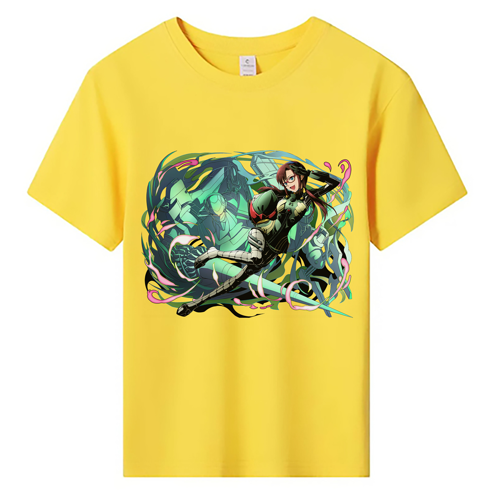 （画像用） EVA 新世紀エヴァンゲリオン 綿100％キッズTシャツ（フロントプリント）