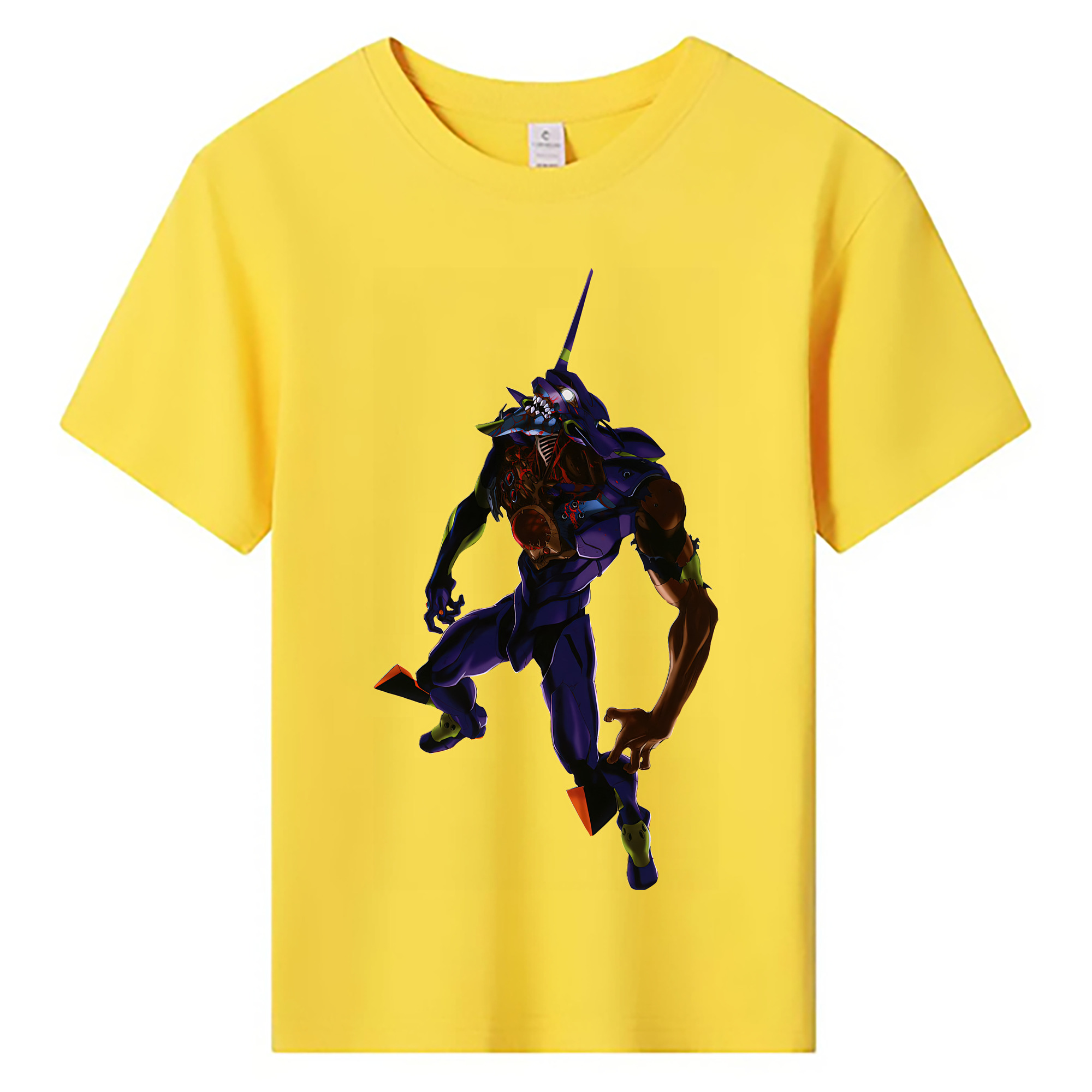 （画像用） EVA 新世紀エヴァンゲリオン 綿100％キッズTシャツ（フロントプリント）