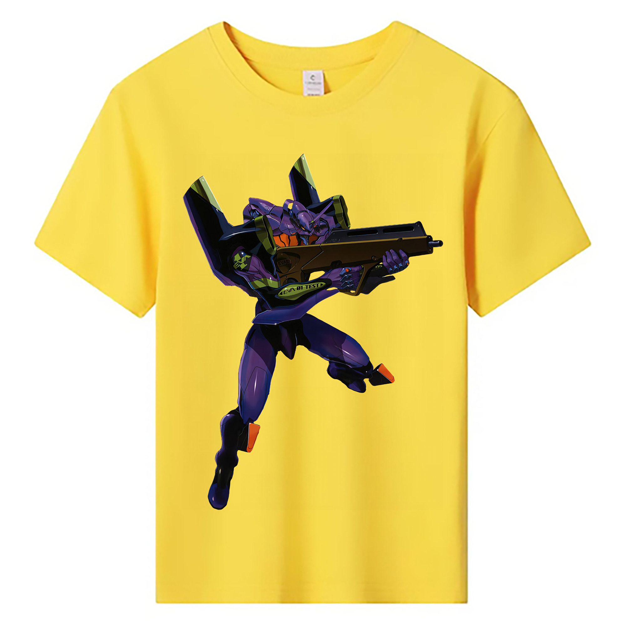 （画像用） EVA 新世紀エヴァンゲリオン 綿100％キッズTシャツ（フロントプリント）