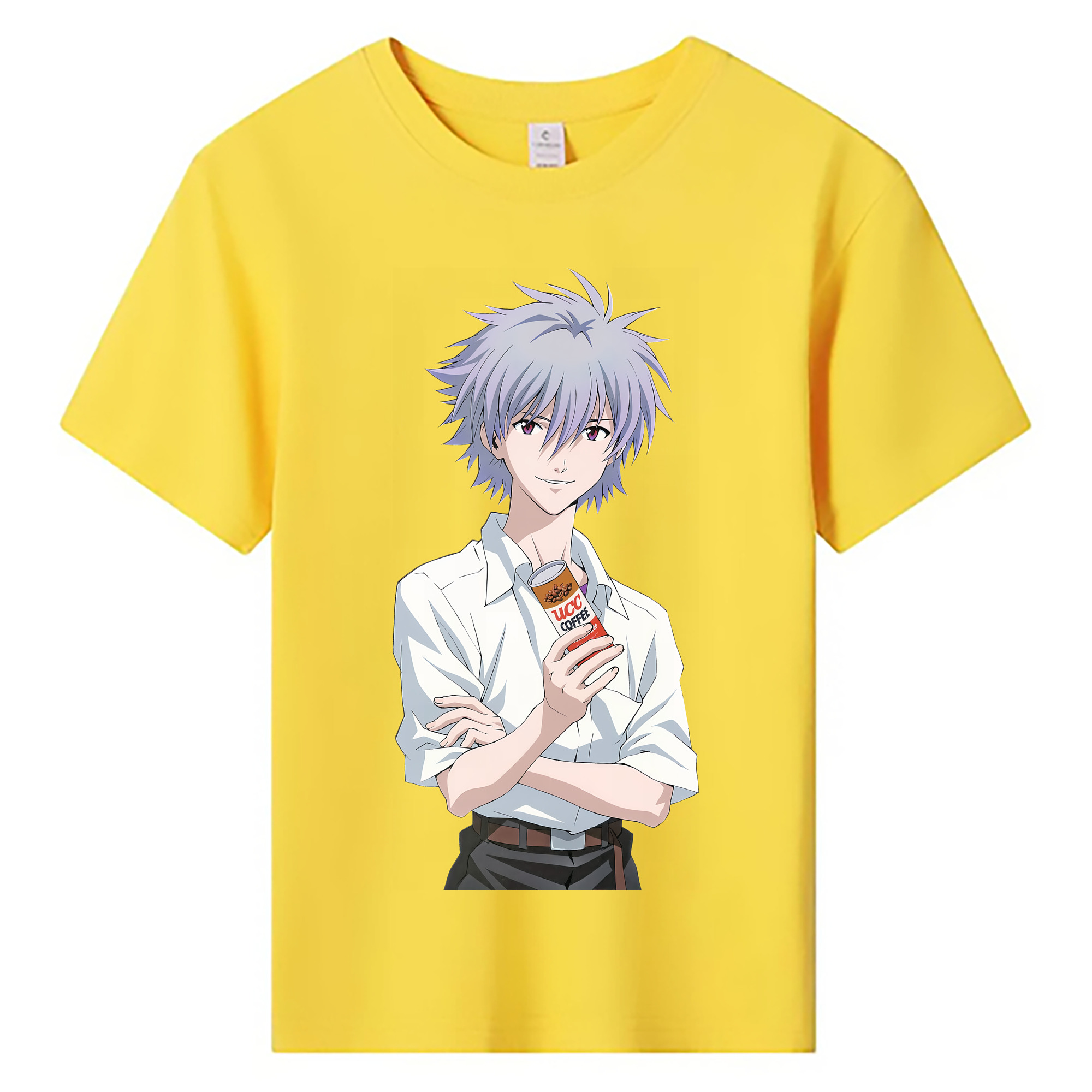 （画像用） EVA 新世紀エヴァンゲリオン 綿100％キッズTシャツ（フロントプリント）