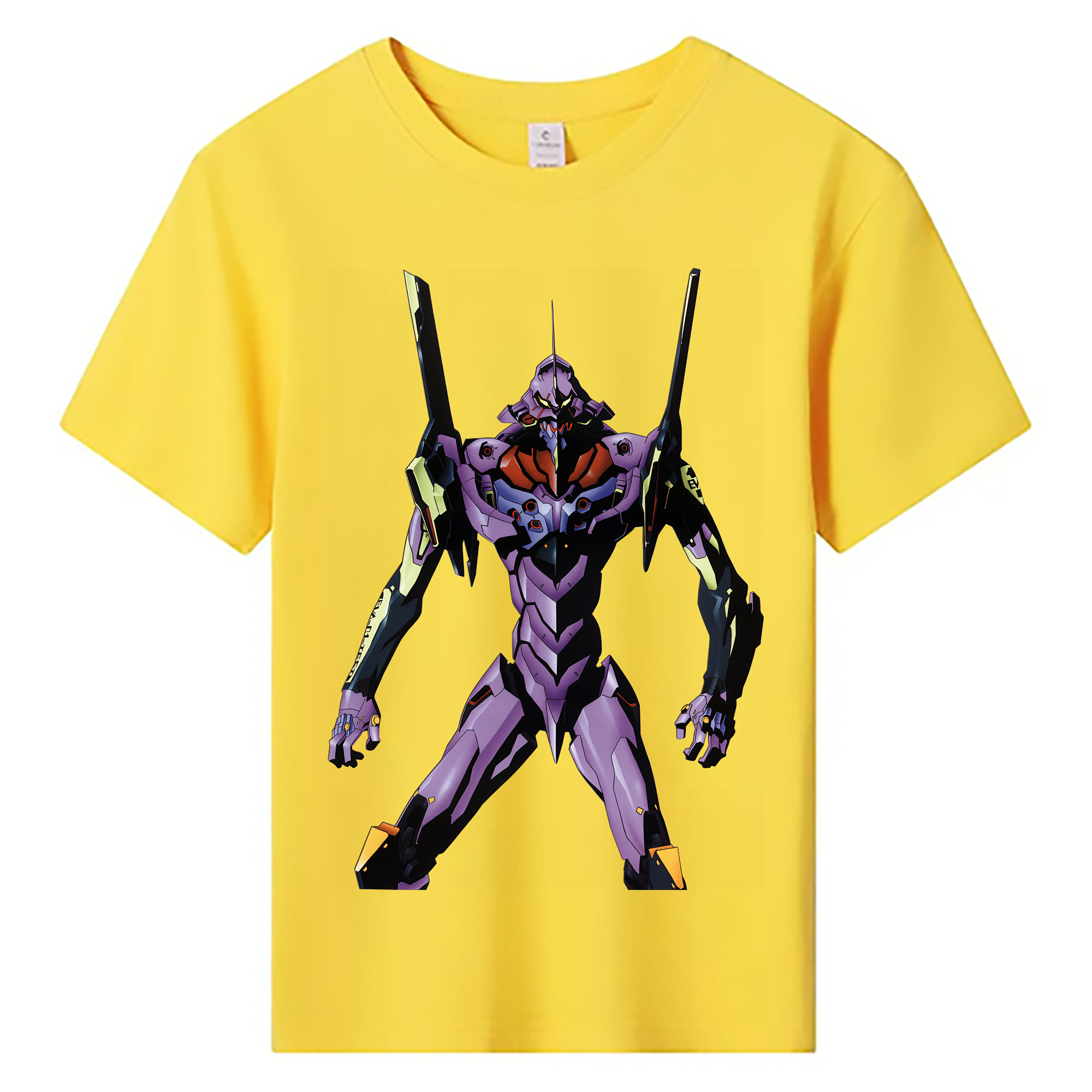 （画像用） EVA 新世紀エヴァンゲリオン 綿100％キッズTシャツ（フロントプリント）