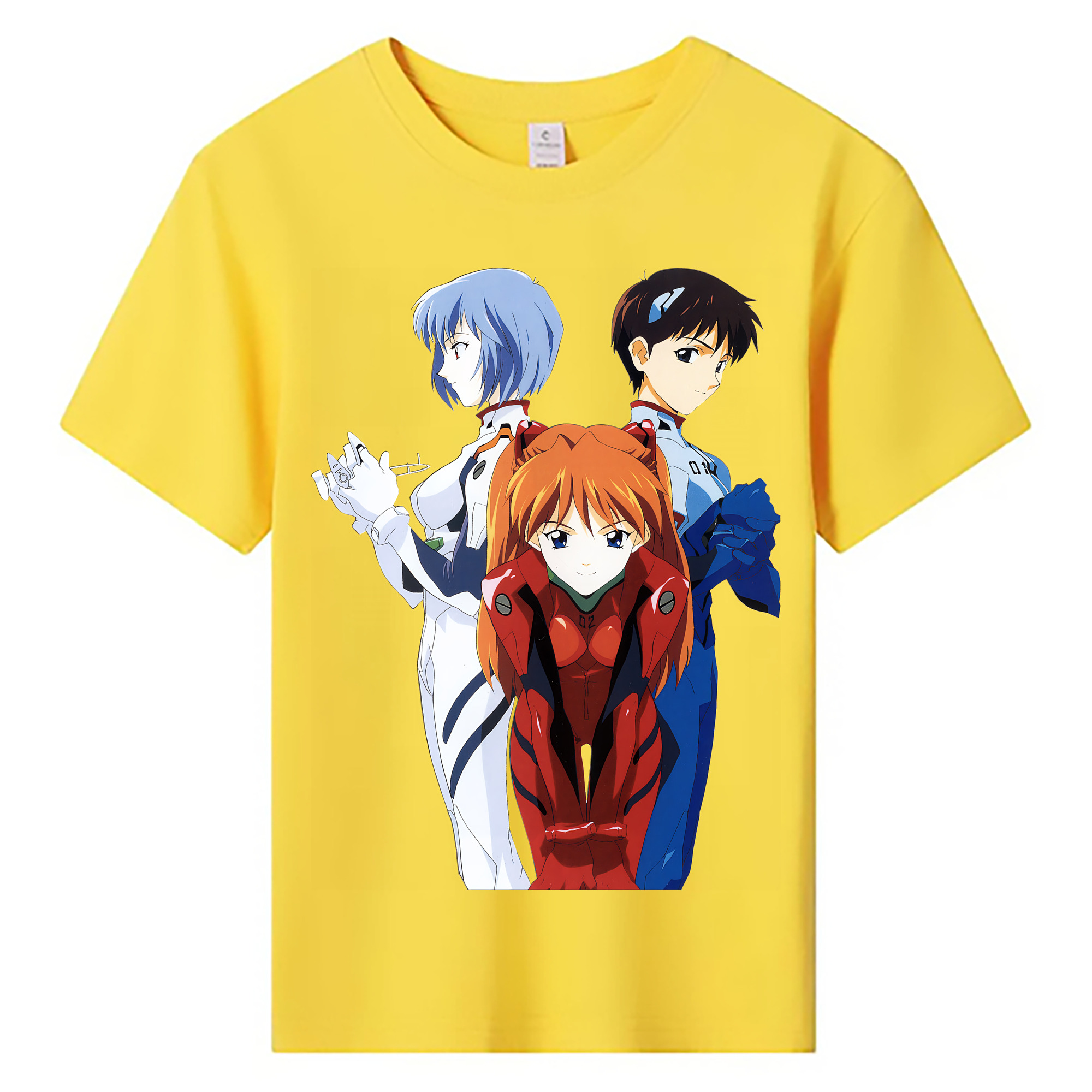 （画像用） EVA 新世紀エヴァンゲリオン 綿100％キッズTシャツ（フロントプリント）