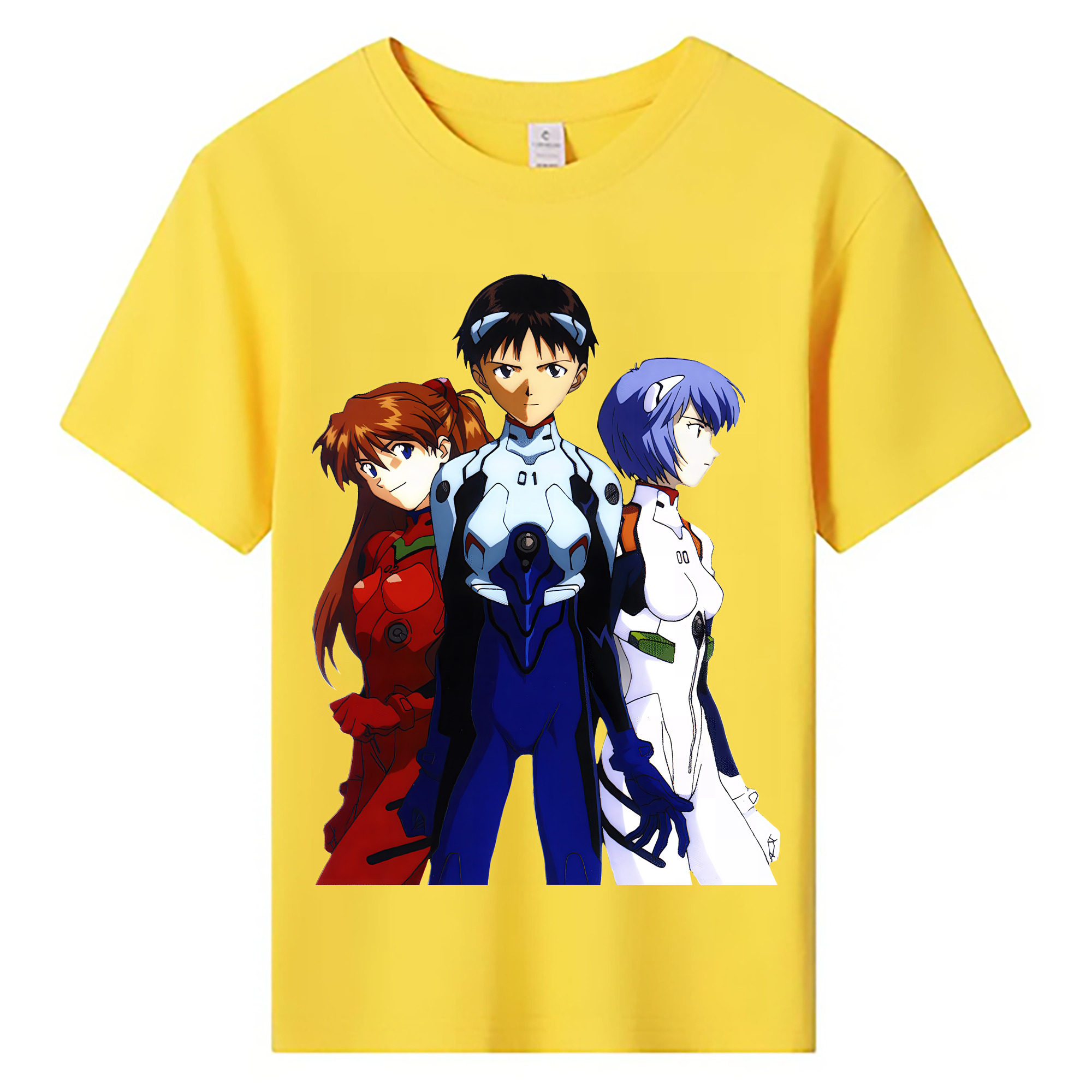 （画像用） EVA 新世紀エヴァンゲリオン 綿100％キッズTシャツ（フロントプリント）