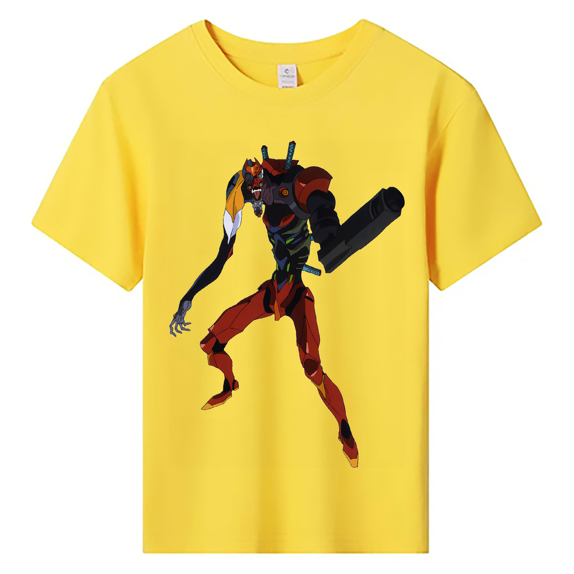（画像用） EVA 新世紀エヴァンゲリオン 綿100％キッズTシャツ（フロントプリント）
