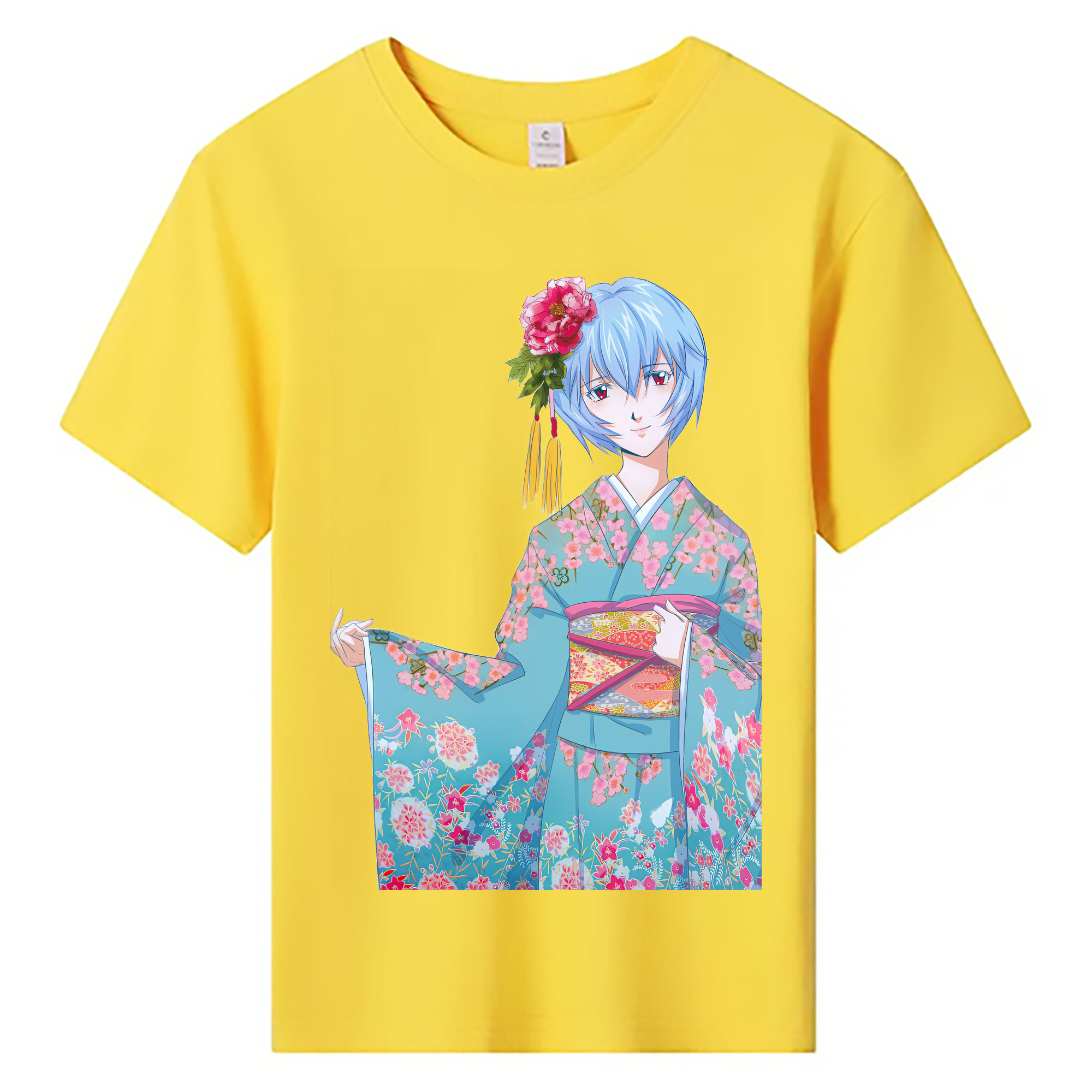 （画像用） EVA 新世紀エヴァンゲリオン 綿100％キッズTシャツ（フロントプリント）