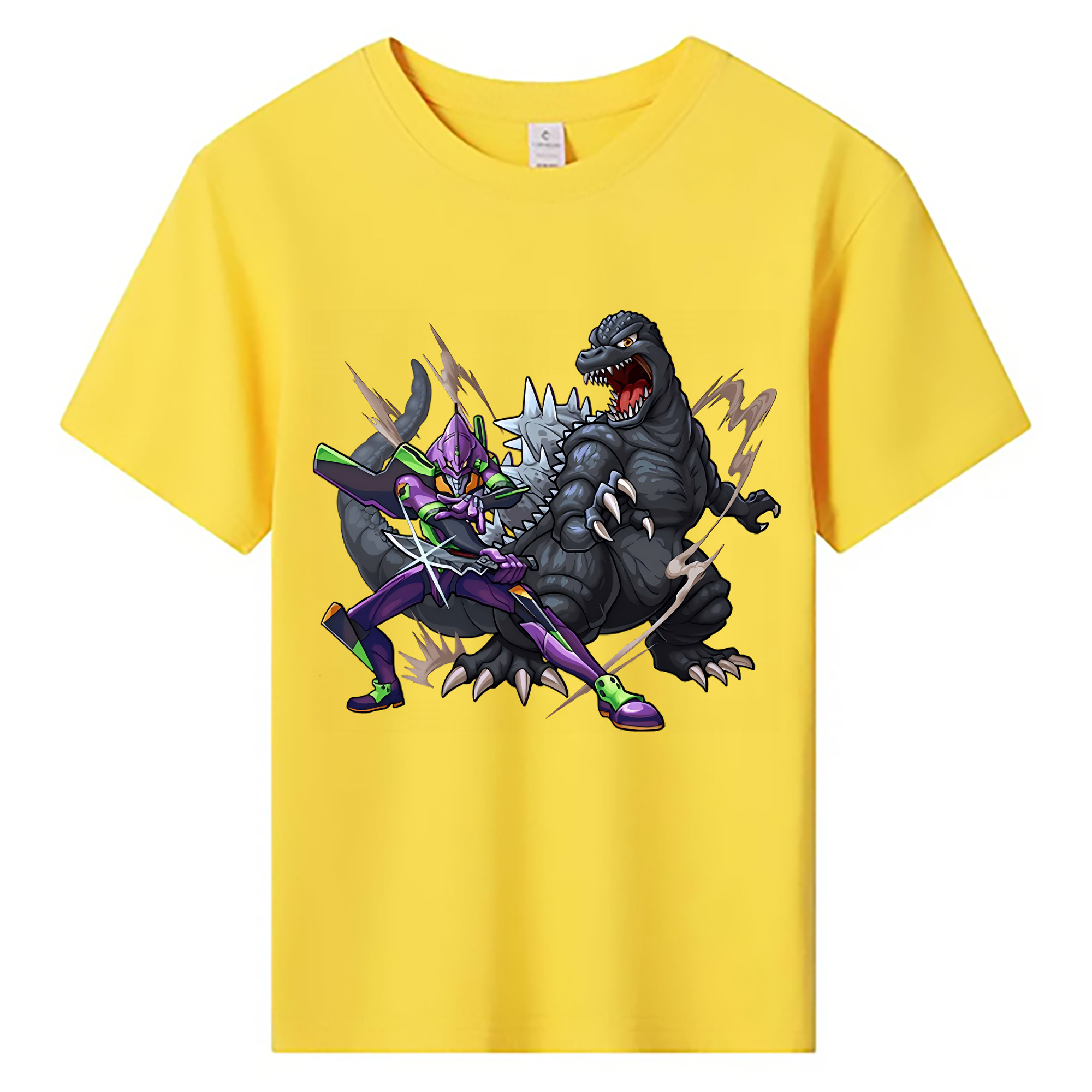 （画像用） EVA 新世紀エヴァンゲリオン 綿100％キッズTシャツ（フロントプリント）
