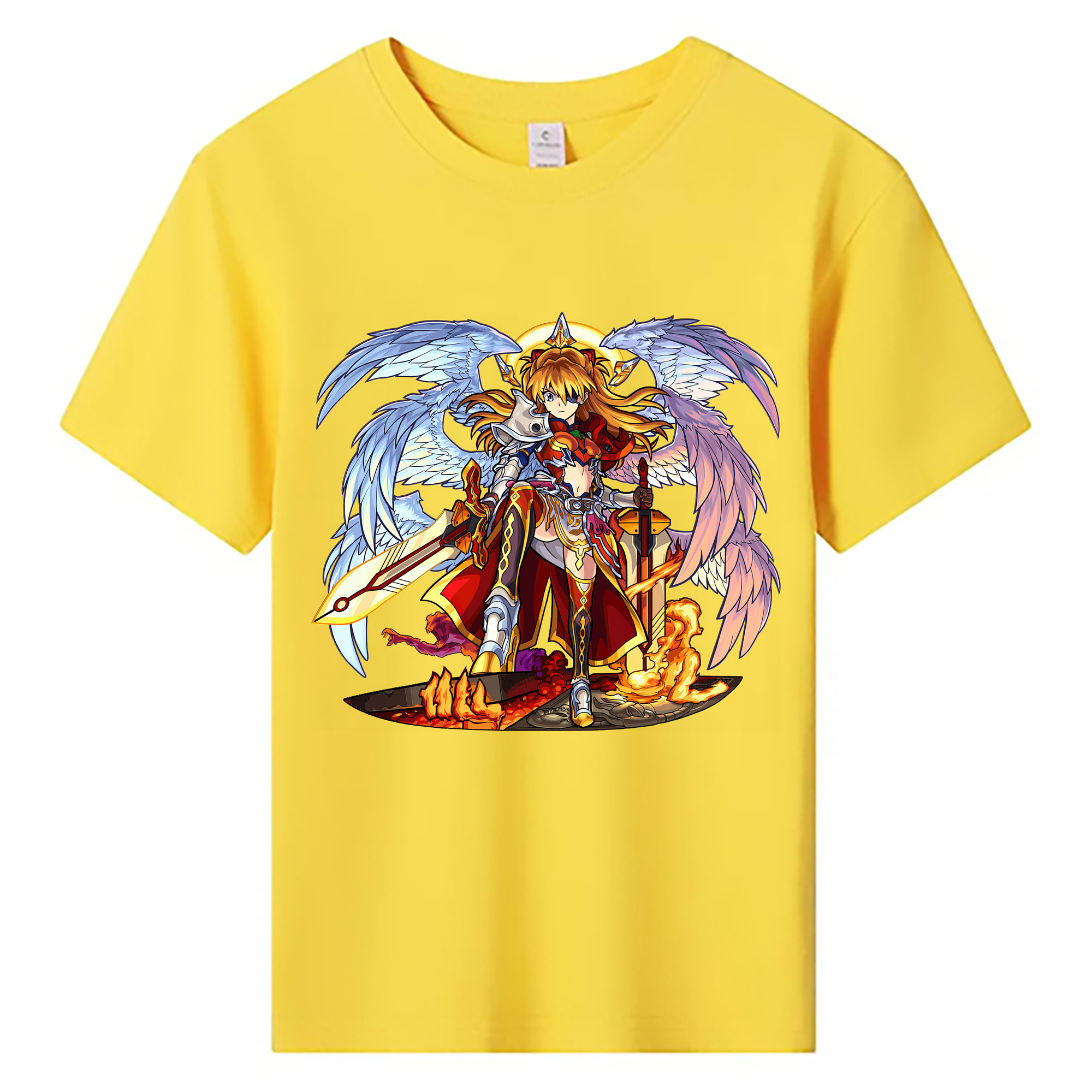 （画像用） EVA 新世紀エヴァンゲリオン 綿100％キッズTシャツ（フロントプリント）