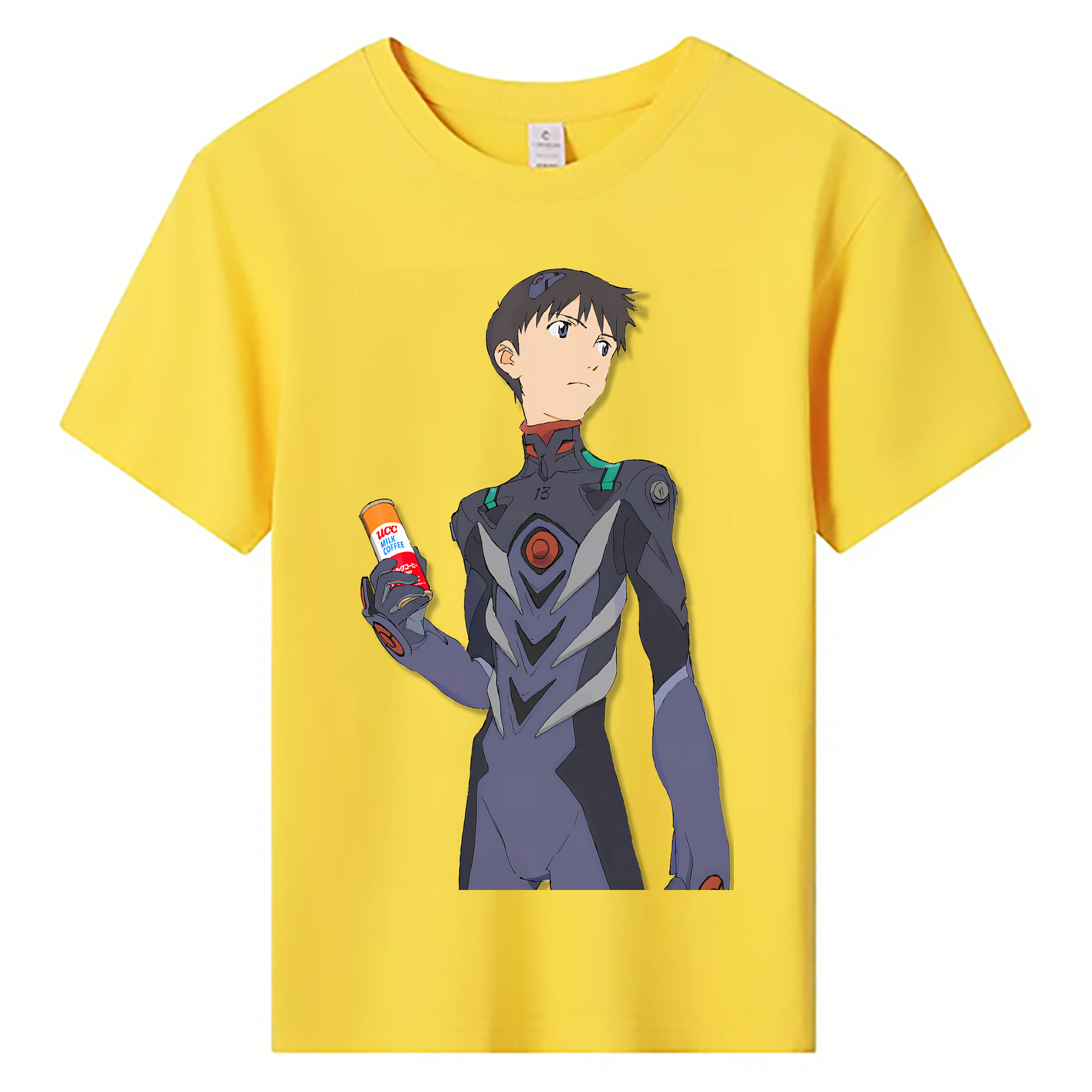 （画像用） EVA 新世紀エヴァンゲリオン 綿100％キッズTシャツ（フロントプリント）