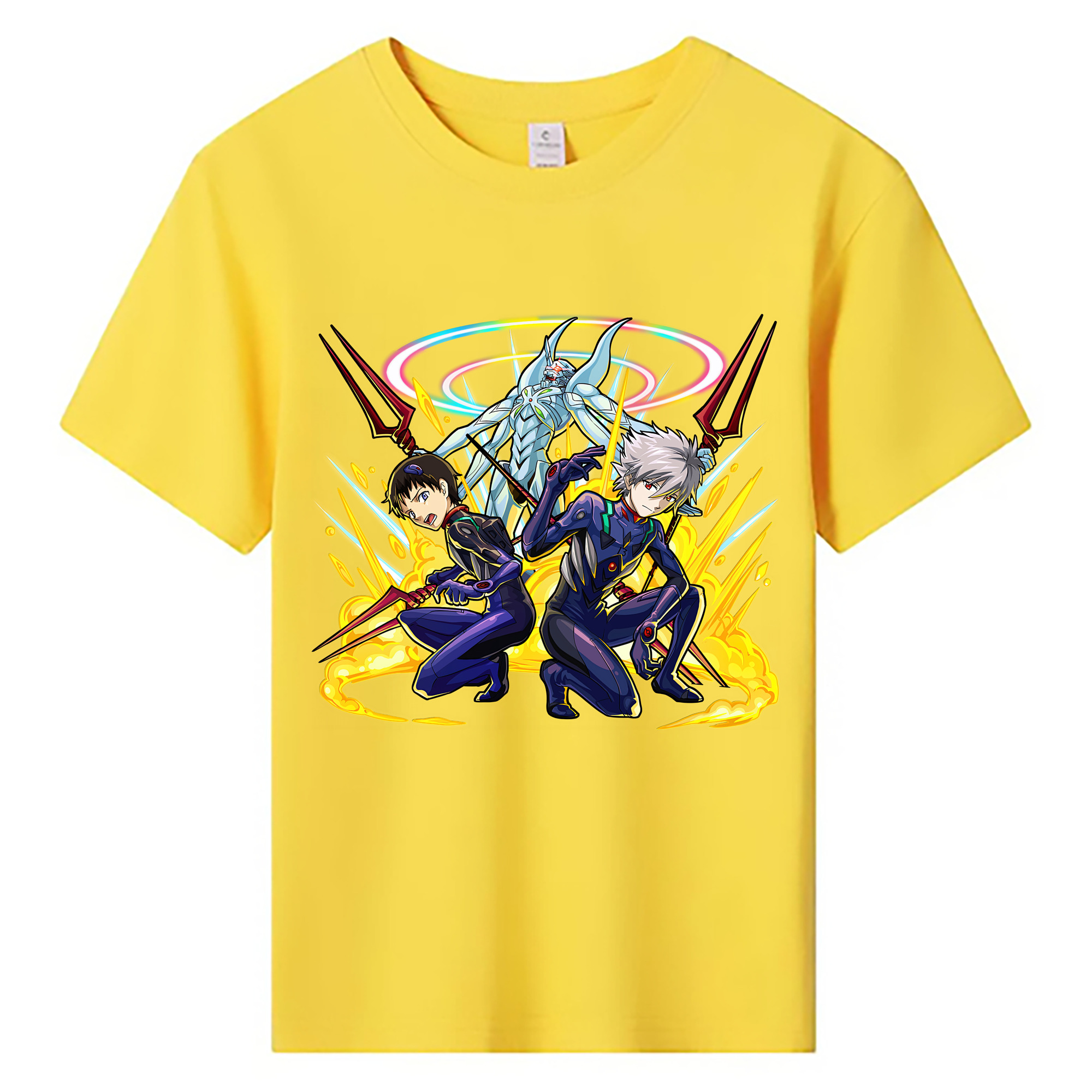 （画像用） EVA 新世紀エヴァンゲリオン 綿100％キッズTシャツ（フロントプリント）