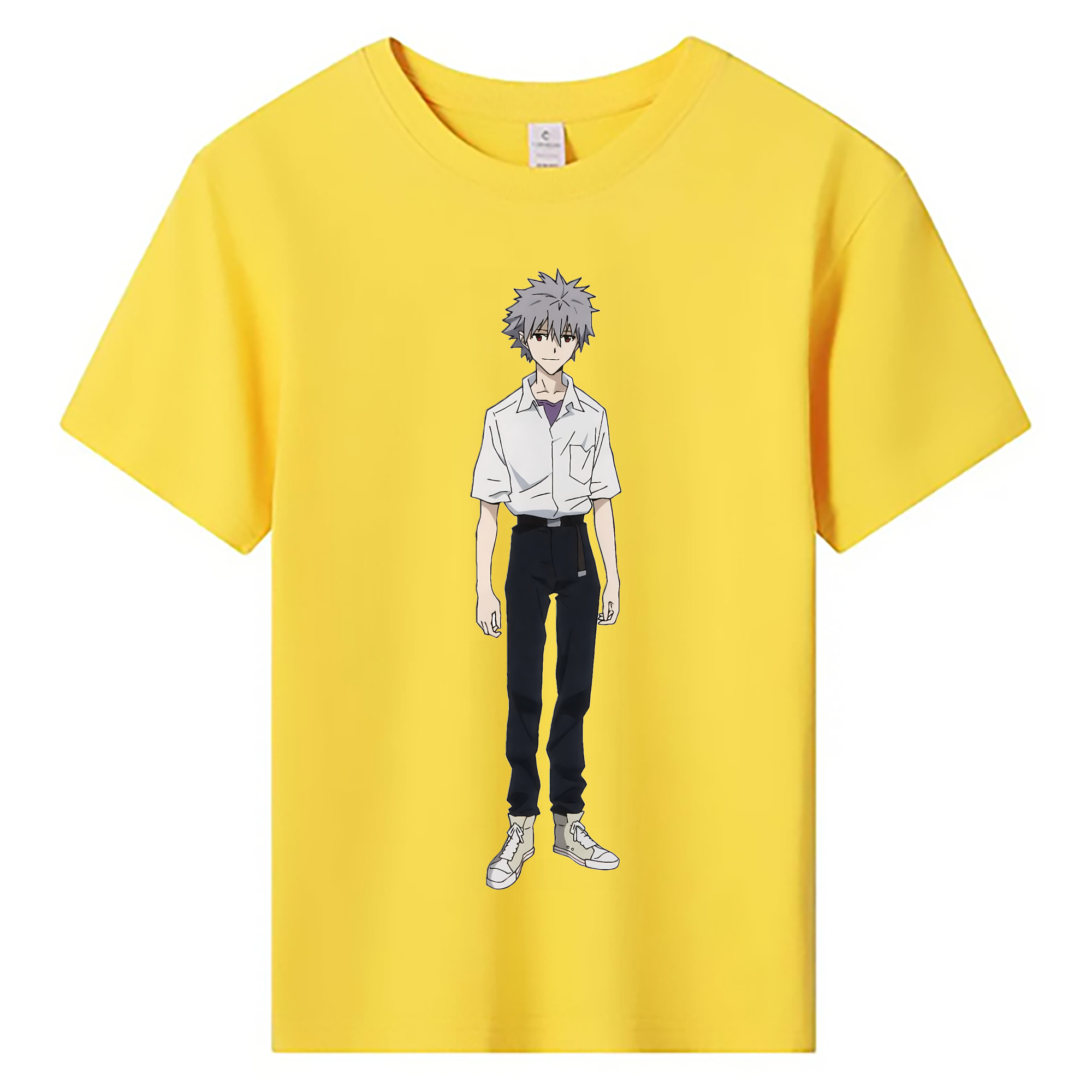 （画像用） EVA 新世紀エヴァンゲリオン 綿100％キッズTシャツ（フロントプリント）