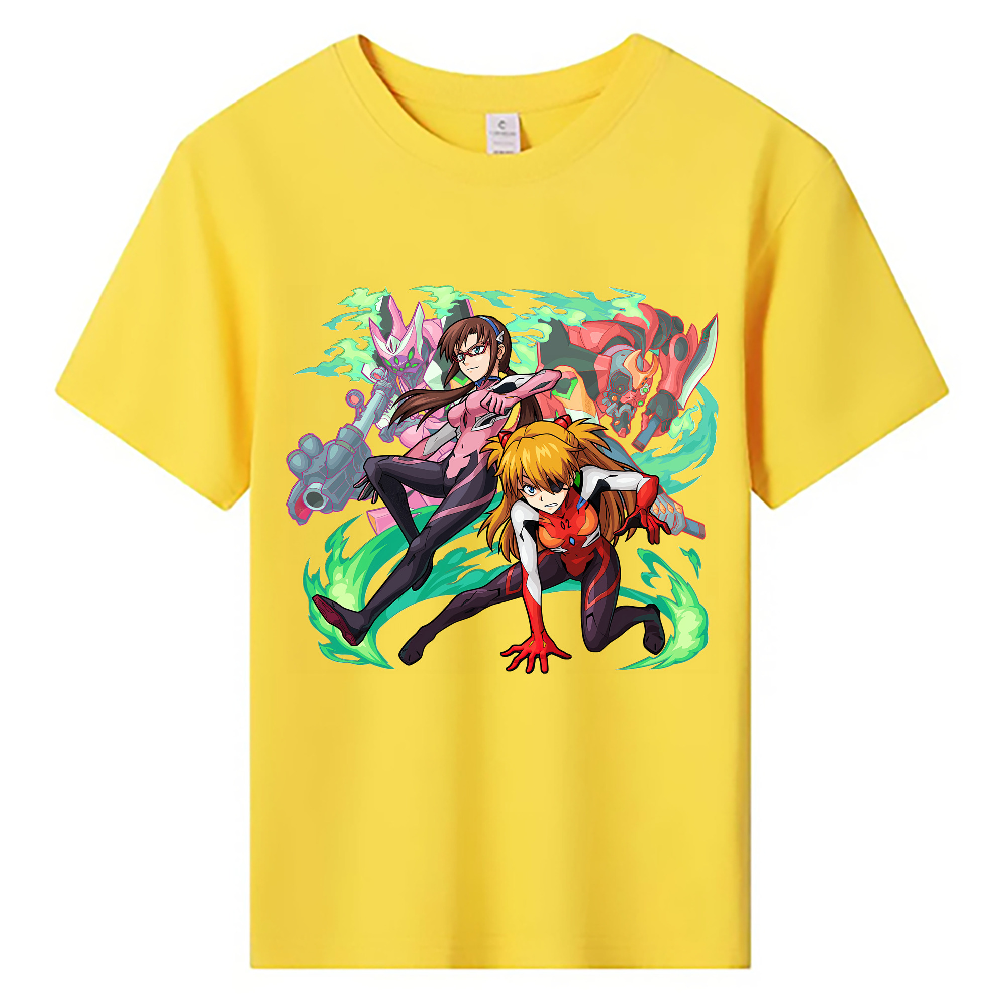 （画像用） EVA 新世紀エヴァンゲリオン 綿100％キッズTシャツ（フロントプリント）