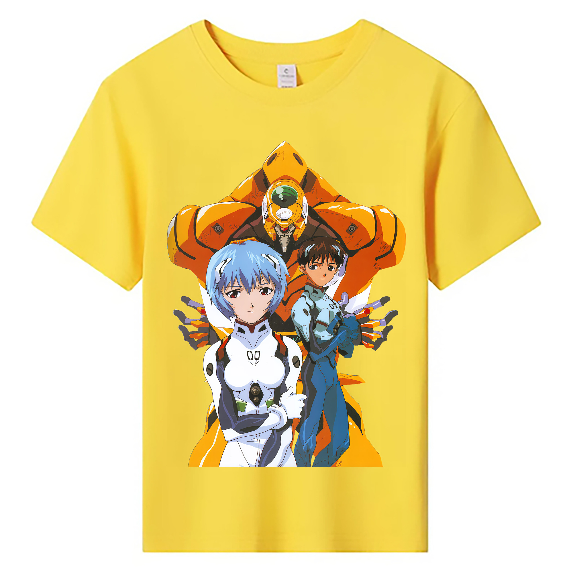 （画像用） EVA 新世紀エヴァンゲリオン 綿100％キッズTシャツ（フロントプリント）