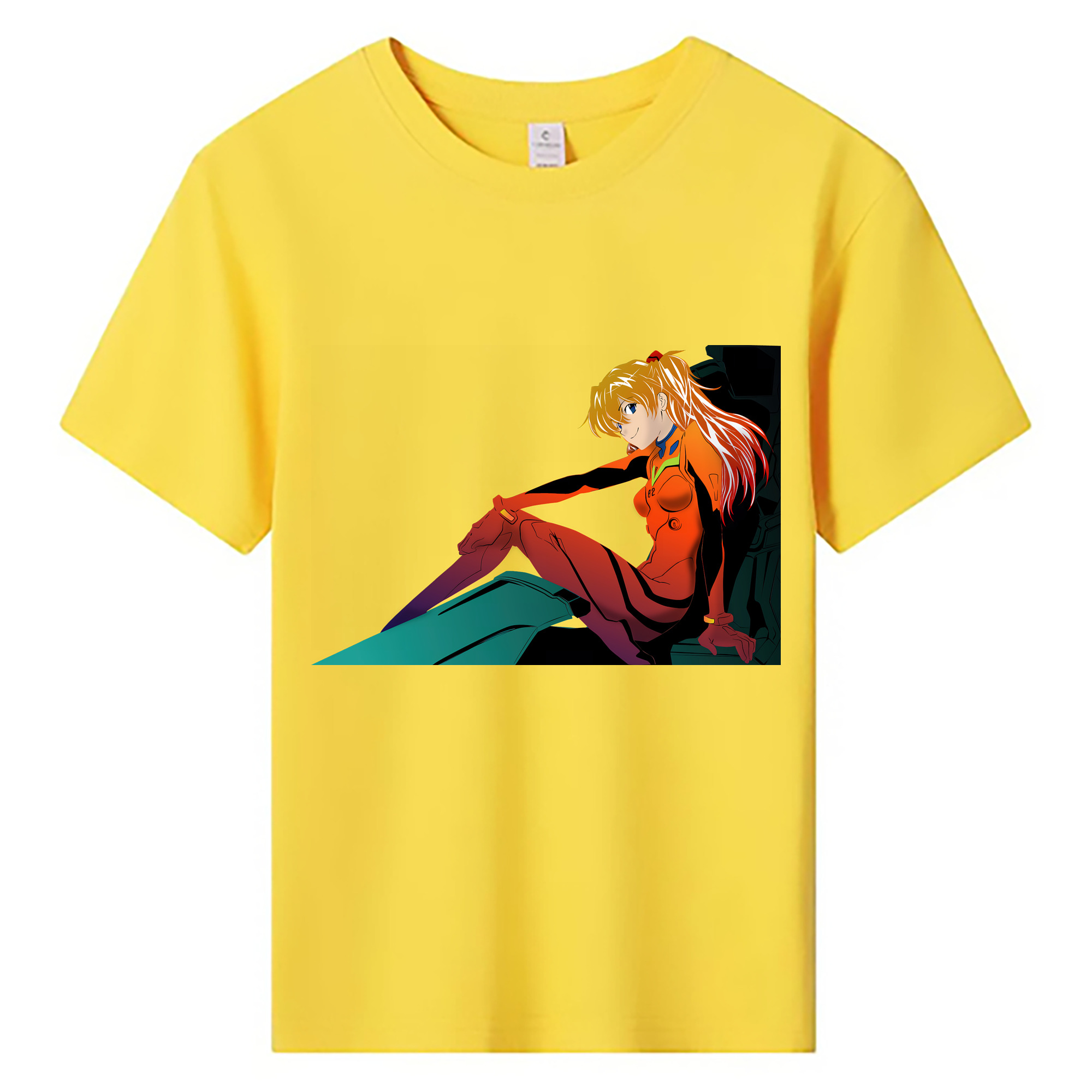 （画像用） EVA 新世紀エヴァンゲリオン 綿100％キッズTシャツ（フロントプリント）