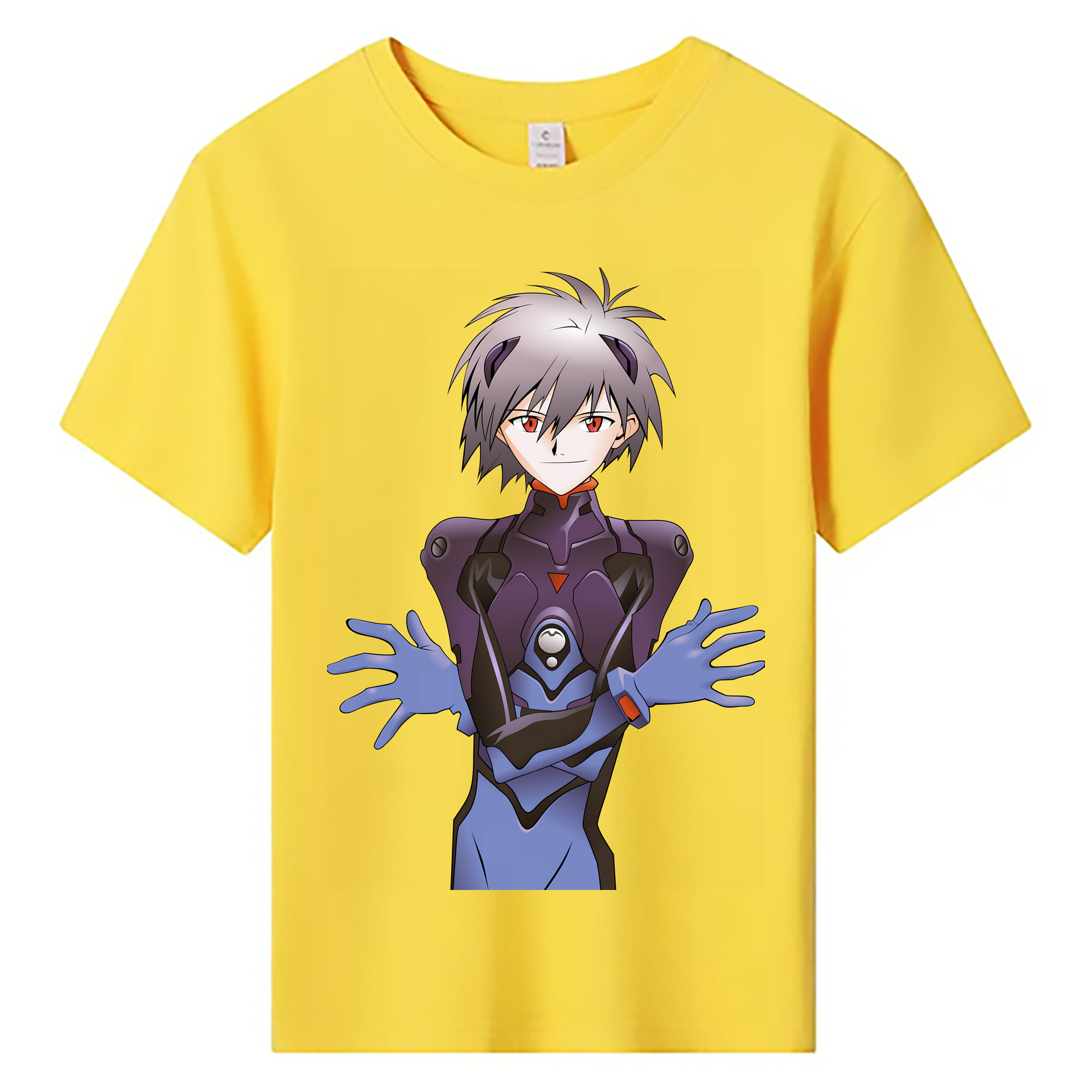 （画像用） EVA 新世紀エヴァンゲリオン 綿100％キッズTシャツ（フロントプリント）