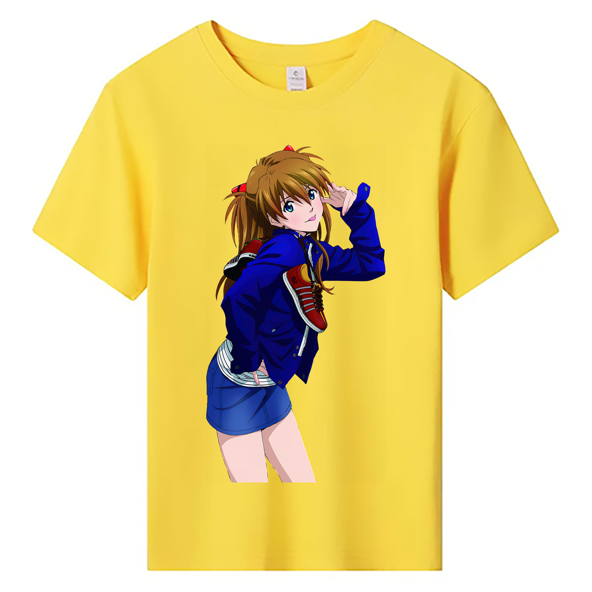 （画像用） EVA 新世紀エヴァンゲリオン 綿100％キッズTシャツ（フロントプリント）