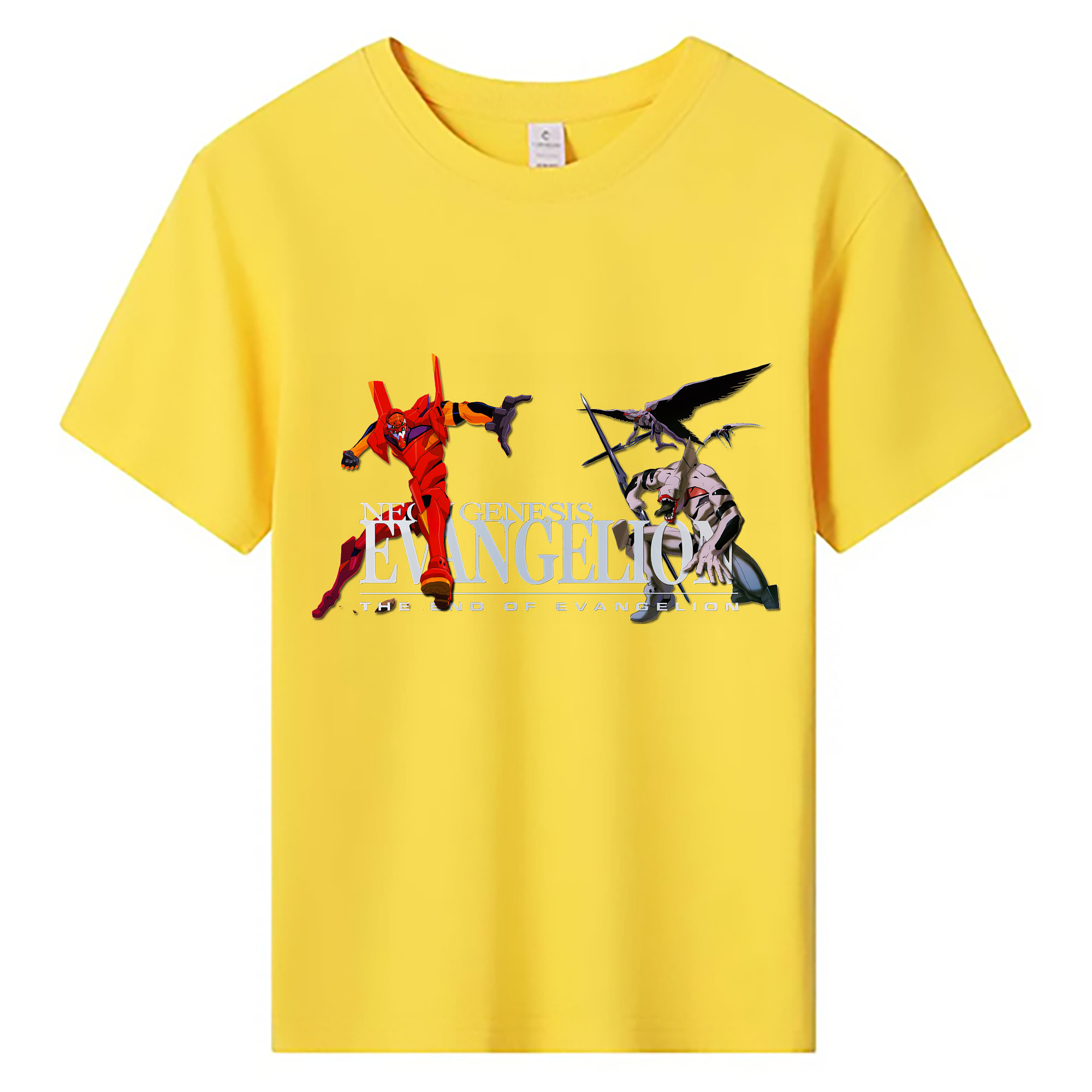 （画像用） EVA 新世紀エヴァンゲリオン 綿100％キッズTシャツ（フロントプリント）