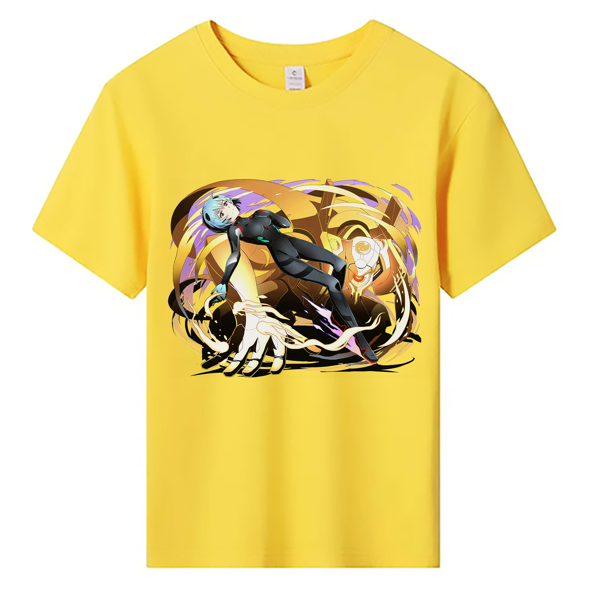 （画像用） EVA 新世紀エヴァンゲリオン 綿100％キッズTシャツ（フロントプリント）