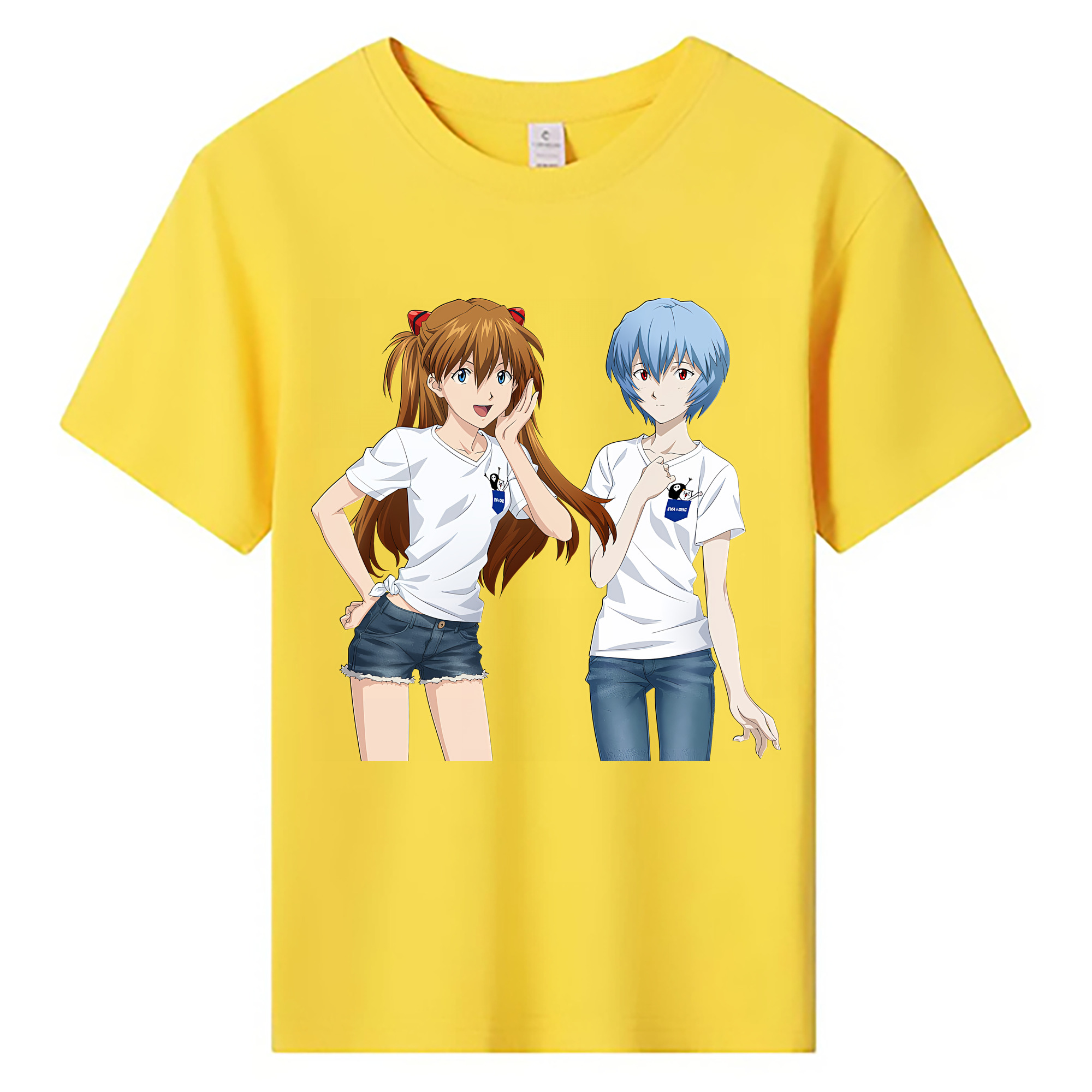 （画像用） EVA 新世紀エヴァンゲリオン 綿100％キッズTシャツ（フロントプリント）