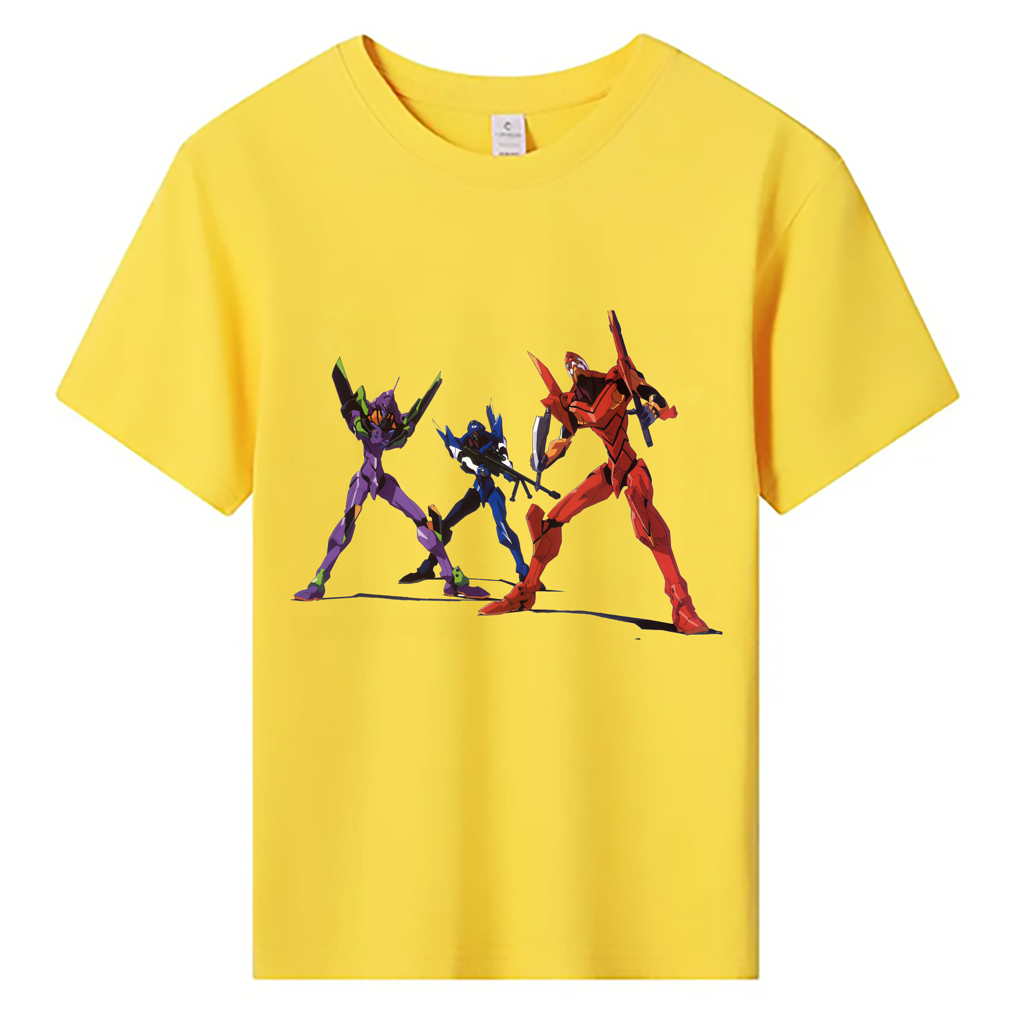（画像用） EVA 新世紀エヴァンゲリオン 綿100％キッズTシャツ（フロントプリント）