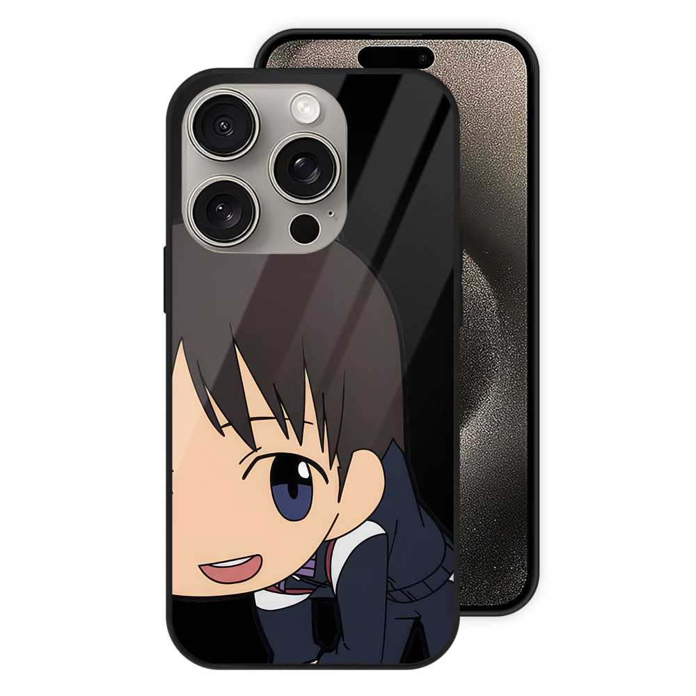 （画像用） EVA 新世紀エヴァンゲリオン 【iPhone15Pro対応】スマホケース 耐衝撃＆黄変防止 背面ガラス